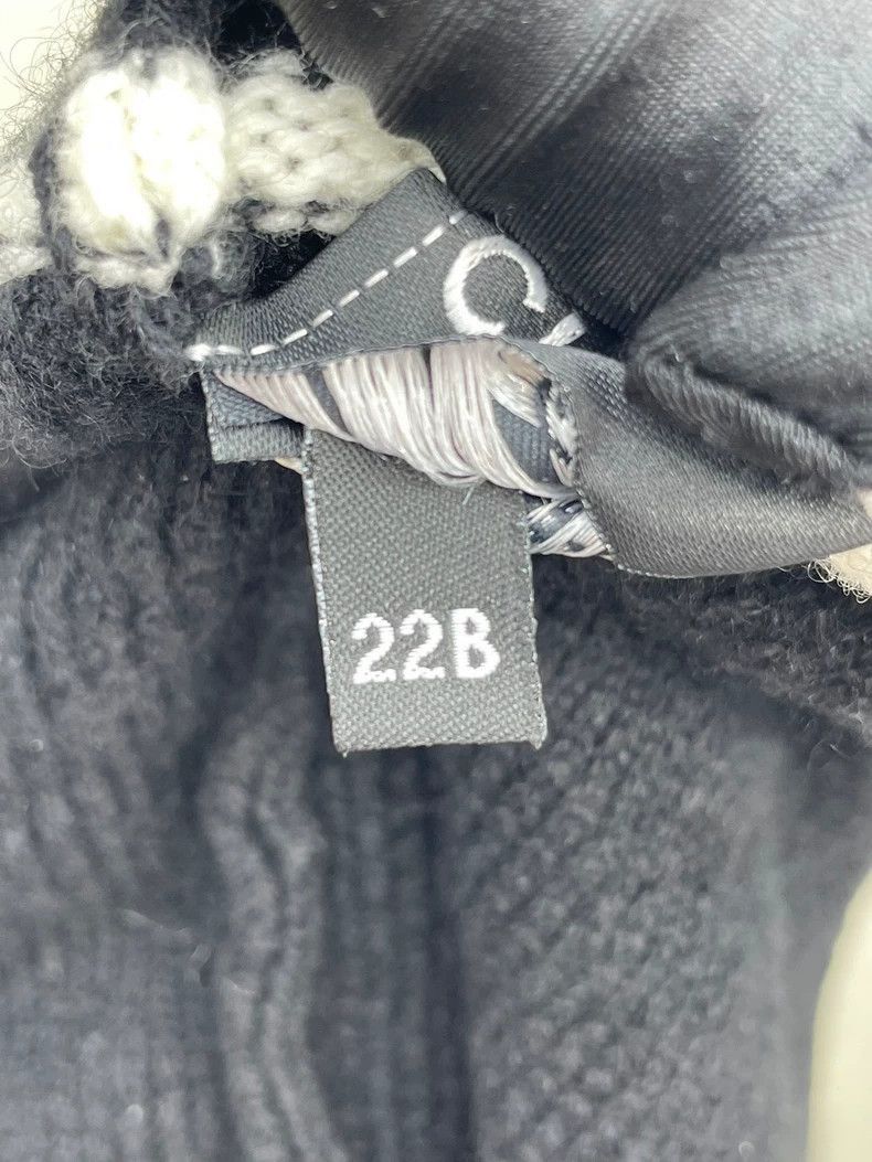 Chanel CHANEL 22B Black and White Knit Beanie Size ONE SIZE - 4 Thumbnail