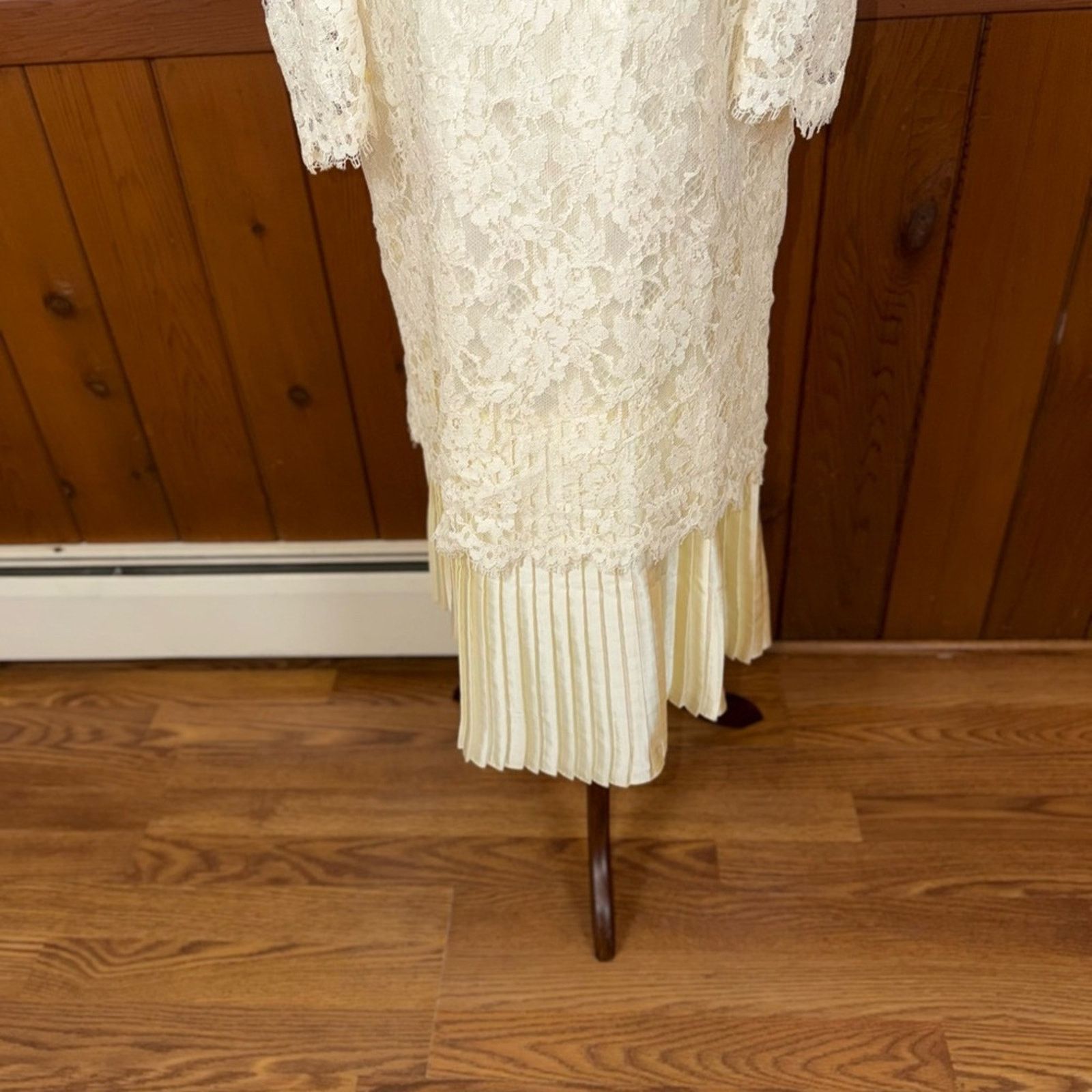 Other Vintage 90s Scott McClintock Tea Length Wedding Dress! Size XL / US 12-14 / IT 48-50 - 3 Thumbnail