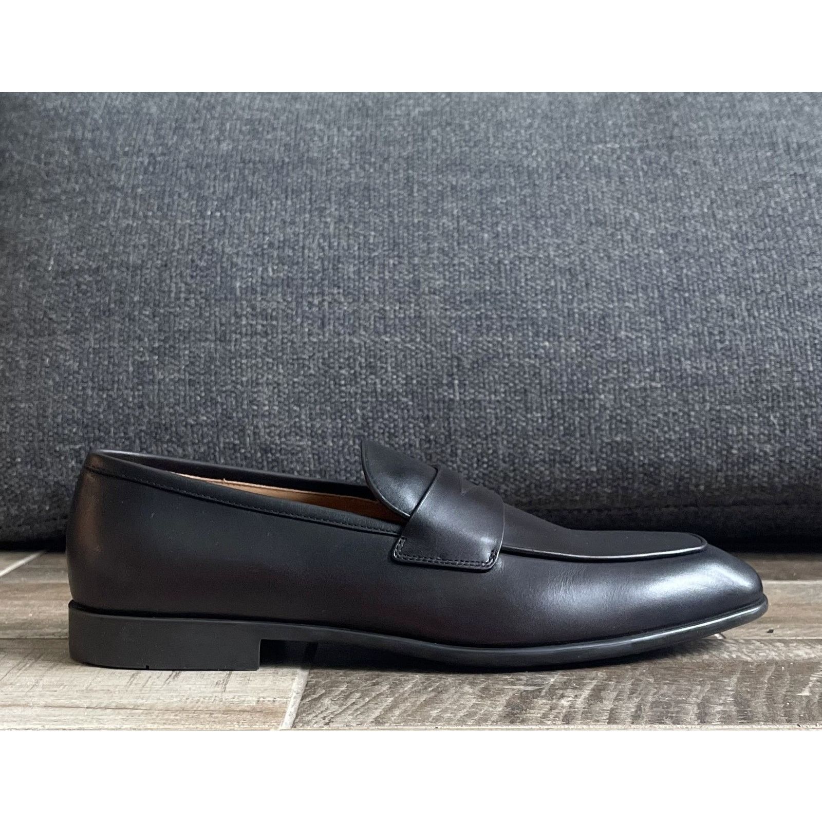 Salvatore Ferragamo $1,195 NIB FERRAGAMO Leather Loafer Slip On Dress Shoes 11 E Size US 11 / EU 44 - 3 Thumbnail