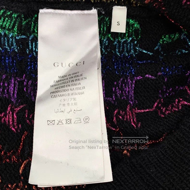 Gucci Gucci Colour block logo letter rainbow full print wool rou Size US S / EU 44-46 / 1 - 6 Thumbnail