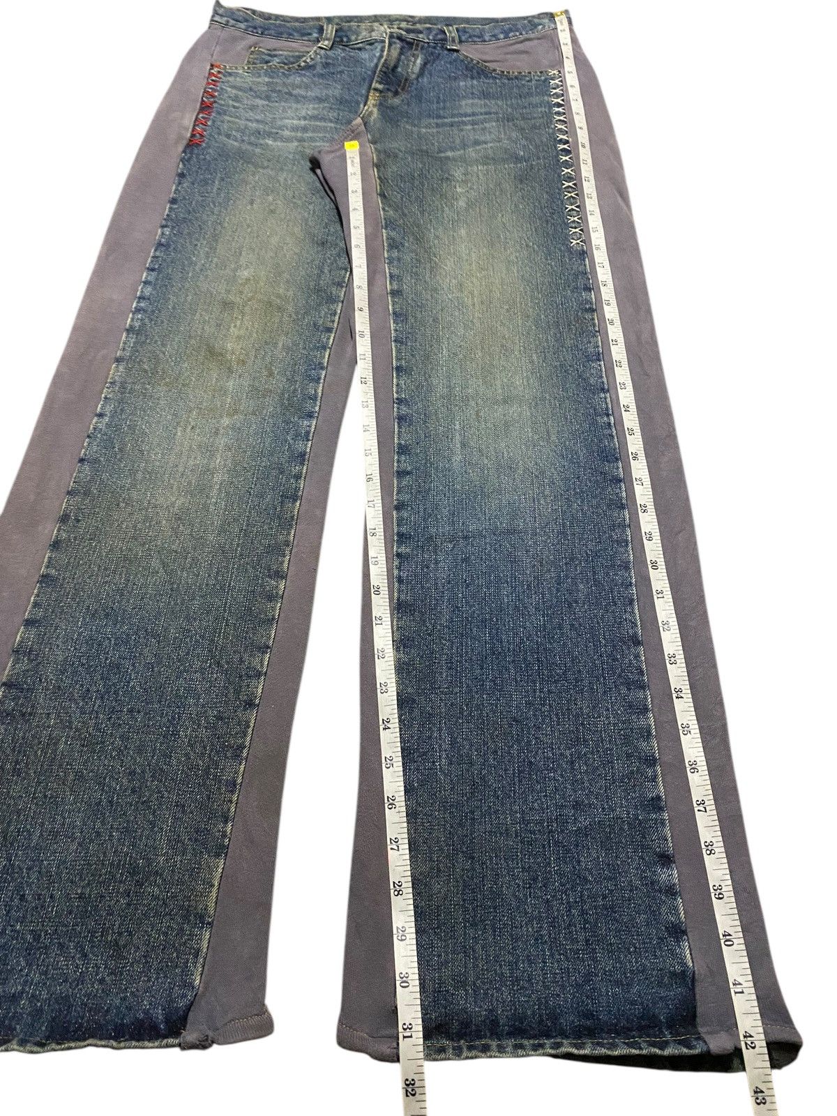 Kapital Rare Japanese Ozone Rock Brand Mud Wash Baggy Jeans Size US 34 / EU 50 - 17 Thumbnail