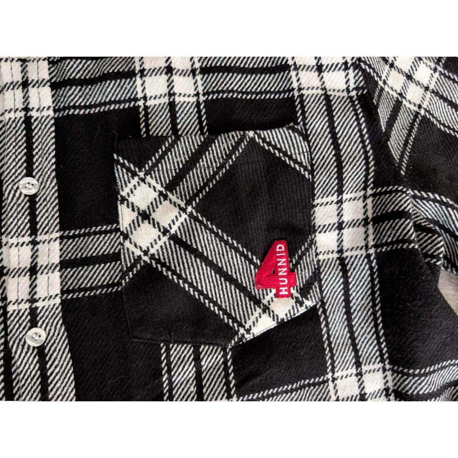 Vintage VINTAGE YG 4HUNNID Plaid Flannel Shirt Men’s XL Long Sleeve Black Red Streetwear EUC Size US XL / EU 56 / 4 - 4 Thumbnail
