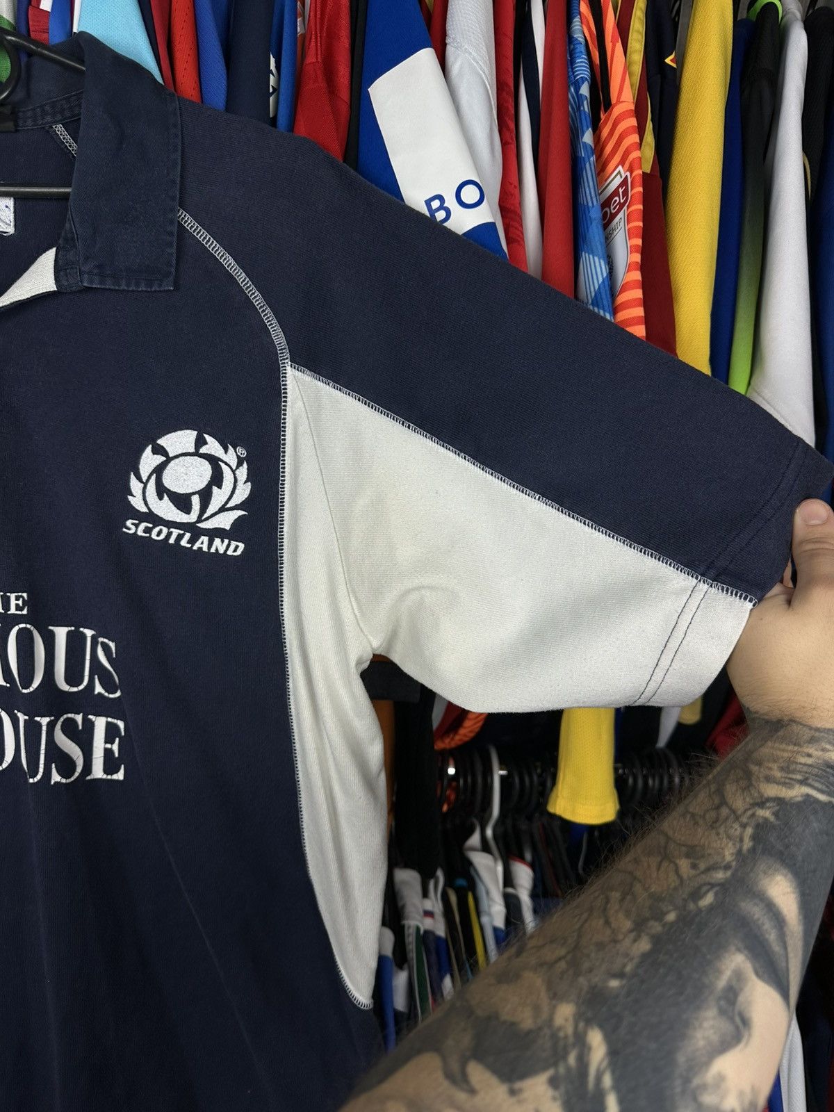 Canterbury of New Zealand Canterbury Scotland 2005/2006 rugby union shirt jersey polo Size US L / EU 52-54 / 3 - 5 Thumbnail