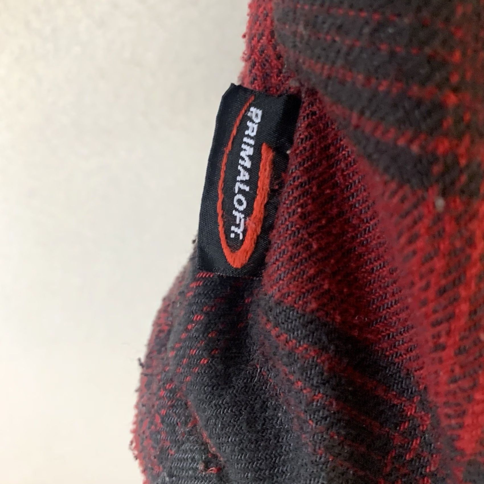 Vintage VINTAGE Cabela's Coat XL Mens Buffalo Check Primaloft Hooded Wool-Polyester Jacket (Mid-Length) Red Black Windproof Pockets 80s 90s Outdoors Mens Size US XL / EU 56 / 4 - 6 Thumbnail