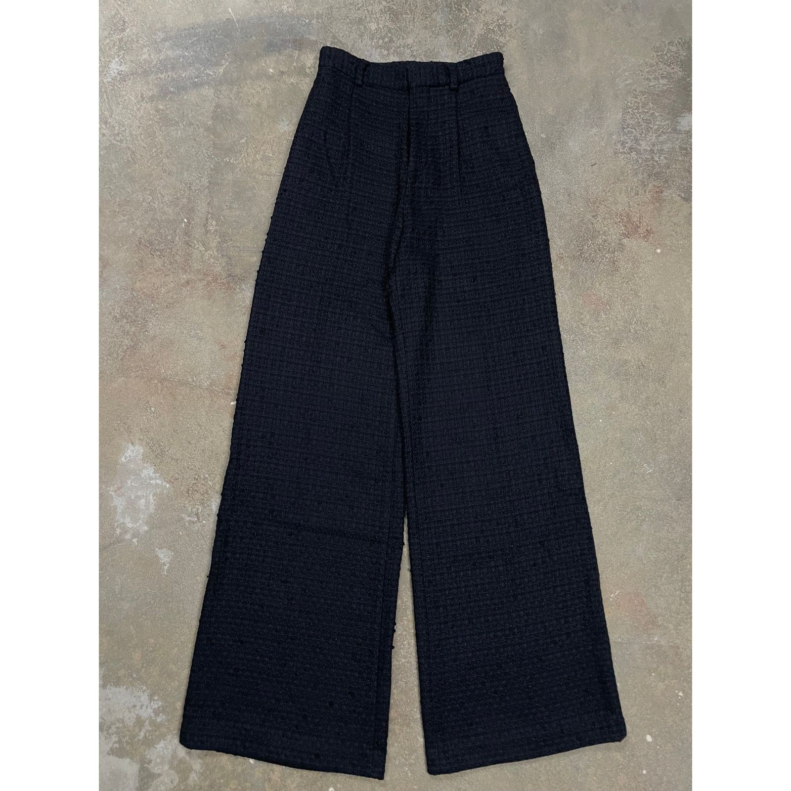 Amiri Amiri Flare Suit Pants Navy Knitted 40 (Small) Used Size 27" / US 4 / IT 40 - 3 Thumbnail