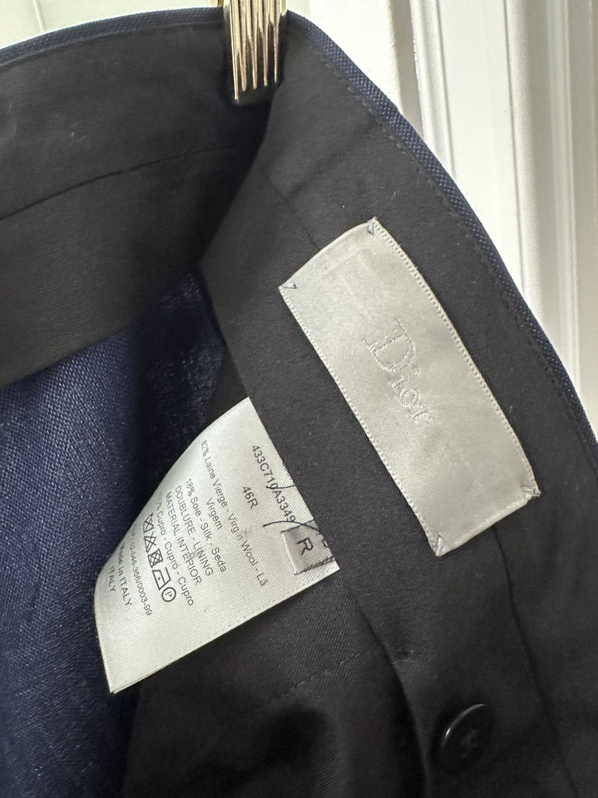 Dior Hedi Slimane Dior Suit Size 46S - 12 Thumbnail