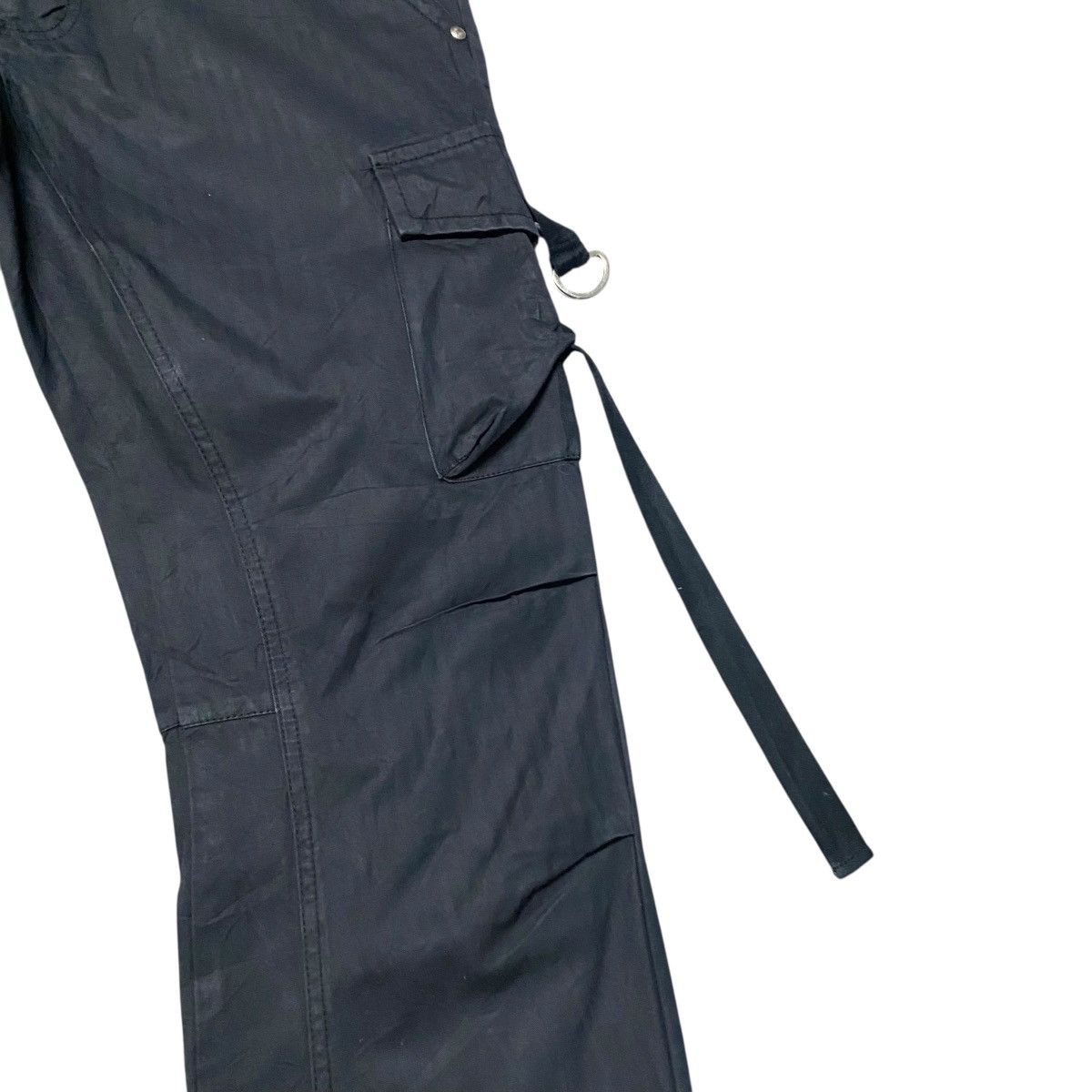 Japanese Brand × Tornado Mart Tornado Mart Cargo Flare Pants Faded Black Size 28" / US 6 / IT 42 - 7 Thumbnail
