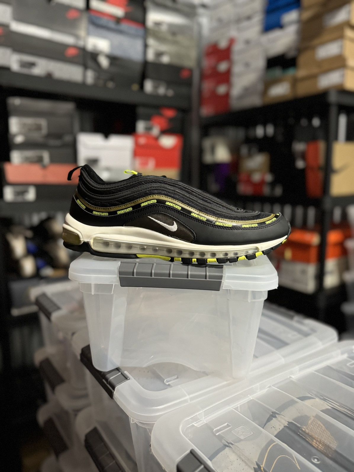 Nike Nike Air Max 97 Undefeated Black Volt Size 12 Size US 12 / EU 45 - 1 Thumbnail