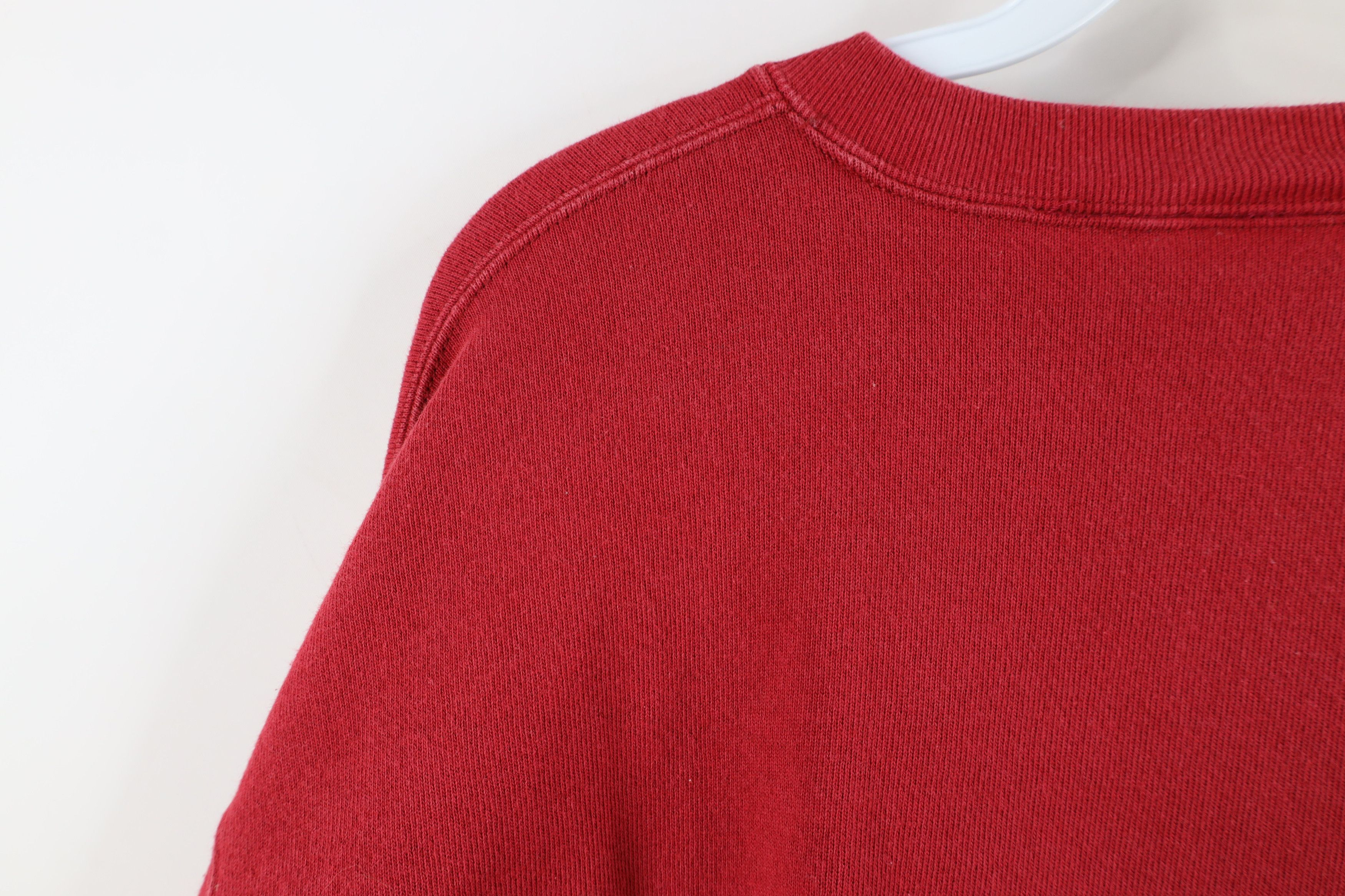 Fossil × Vintage Vintage 90s Fossil Watch Spell Crewneck Sweatshirt Red USA Size US M / EU 48-50 / 2 - 10 Thumbnail