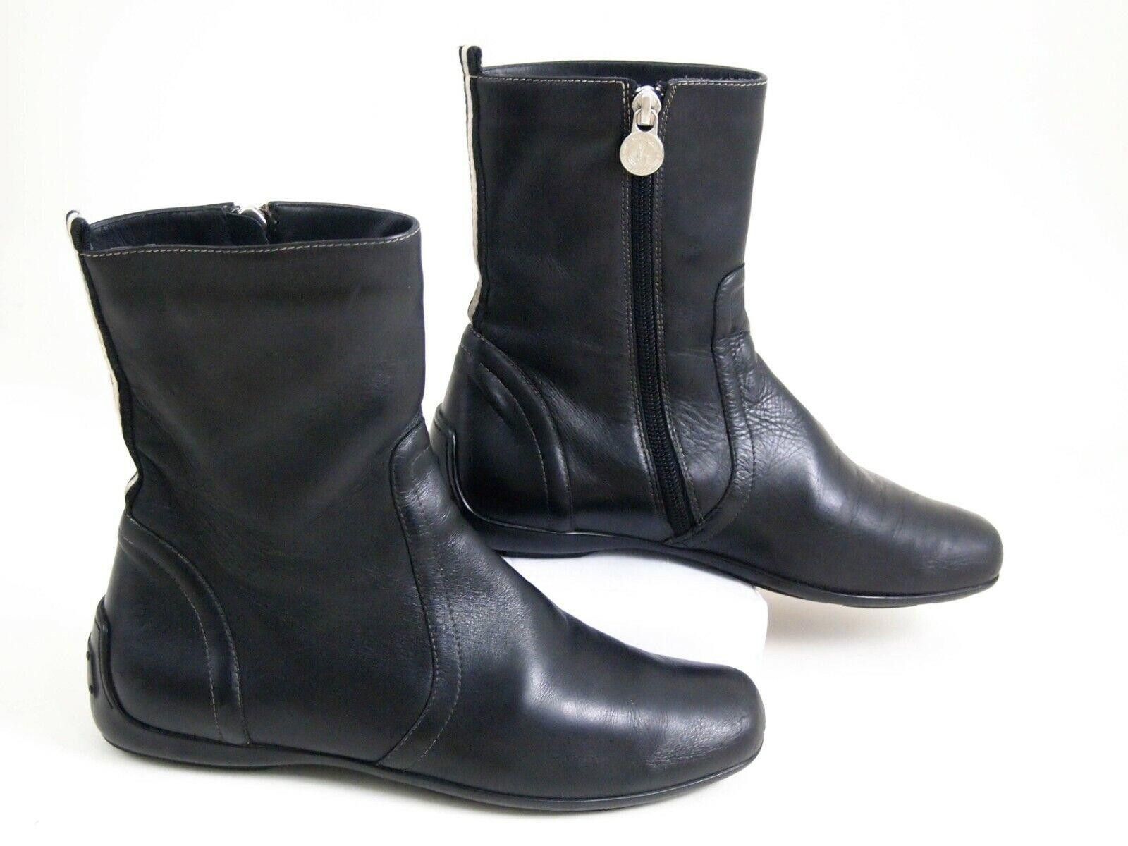 Bally Bally TYROL Ankle Boots Black Leather Womens US 4.5 EU 35 Size US 4.5 / IT 34.5 - 2 Thumbnail