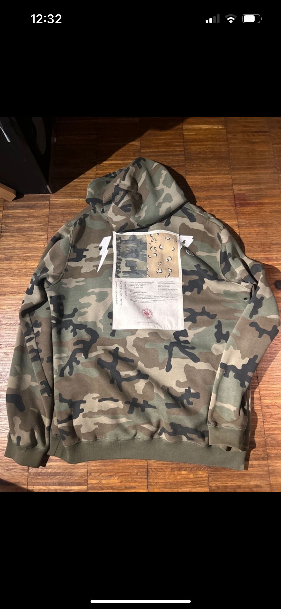 10 Deep 10 Deep Camo Hoodie w/ Japanese Design Size US XXL / EU 58 / 5 - 5 Thumbnail