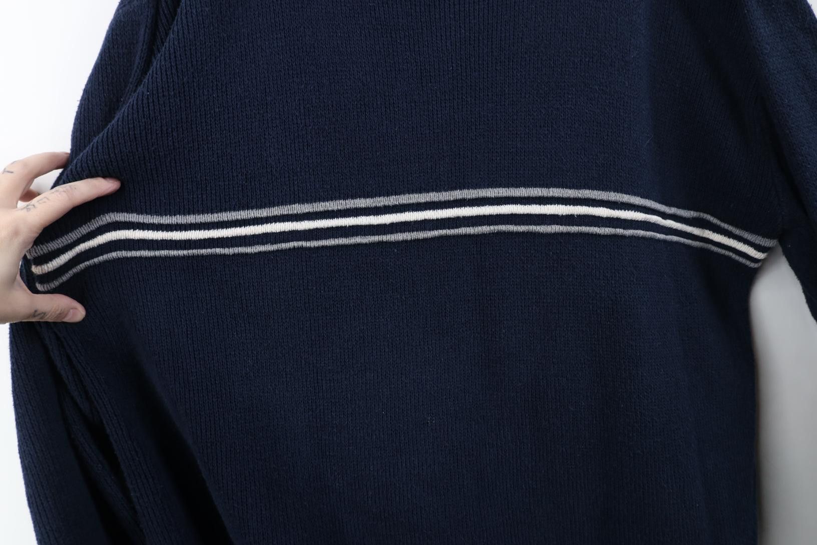 Vintage Vintage 90s Streetwear Ribbed Knit Crewneck Sweater USA Size US M / EU 48-50 / 2 - 6 Thumbnail