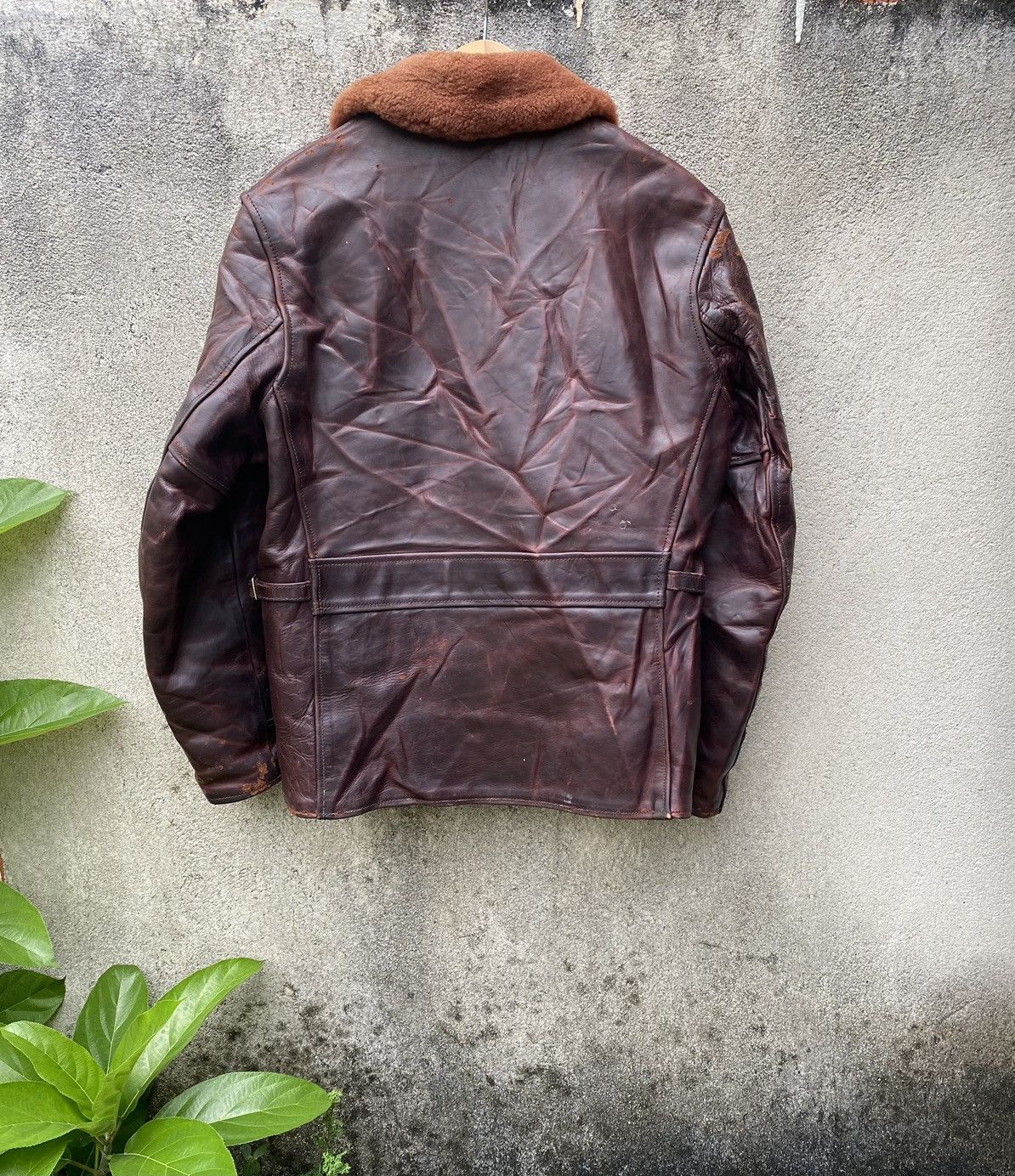 Aero Leathers 🔥Vintage Aero Leather halfbelt highwayman jacket Size US S / EU 44-46 / 1 - 4 Thumbnail