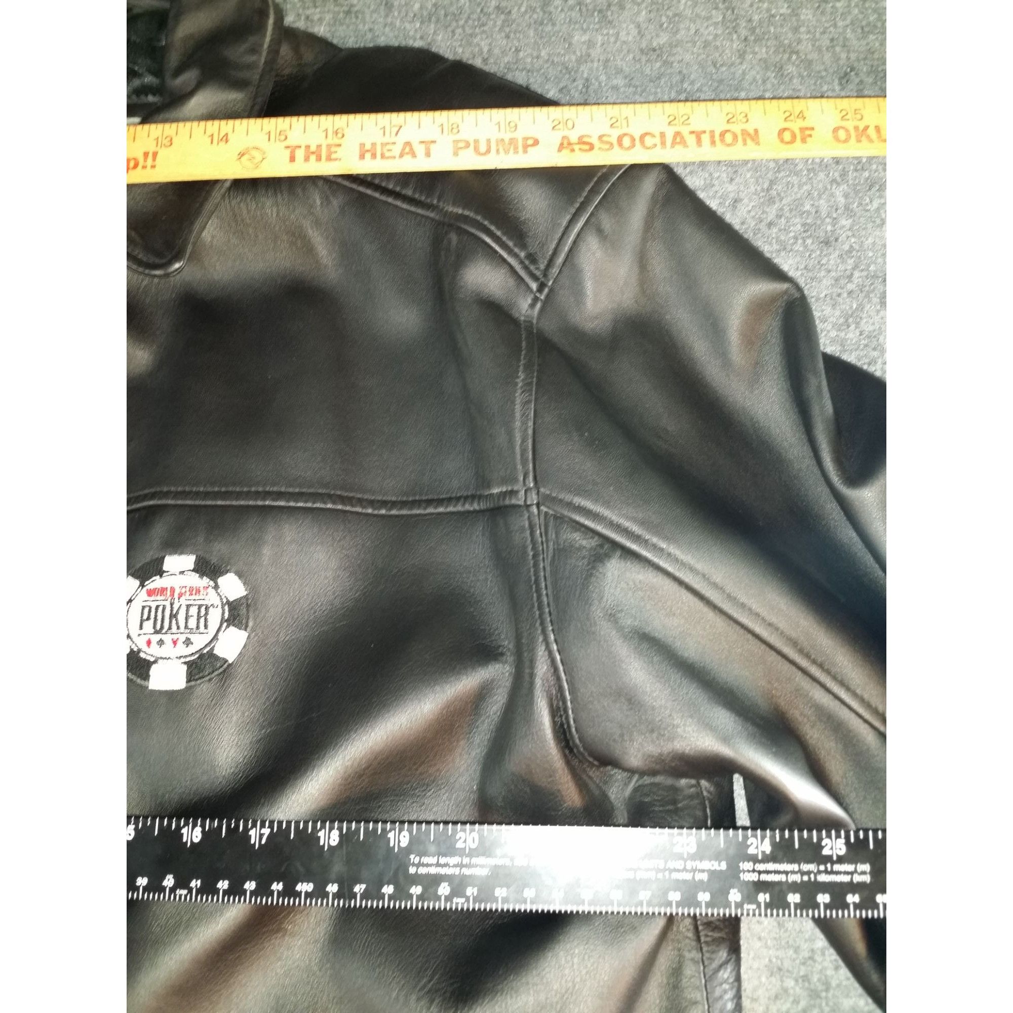 Vintage World Series Of Poker Genuine Leather Jacket Men Sz XL Black Size US XL / EU 56 / 4 - 5 Thumbnail