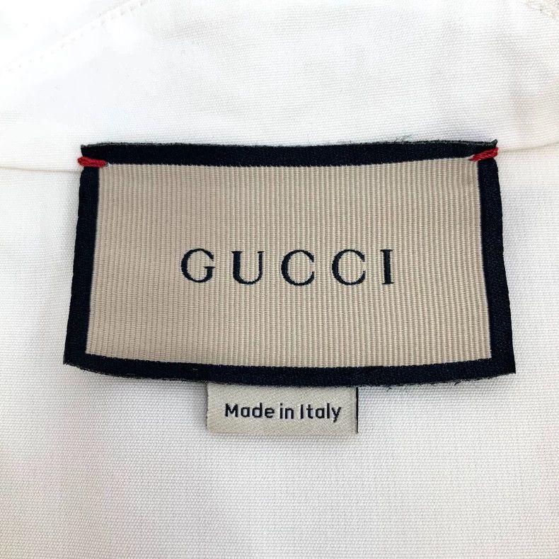 Gucci Gucci Beige cotton pocket striped webbing lapel short-slee Size XS / US 0-2 / IT 36-38 - 6 Thumbnail