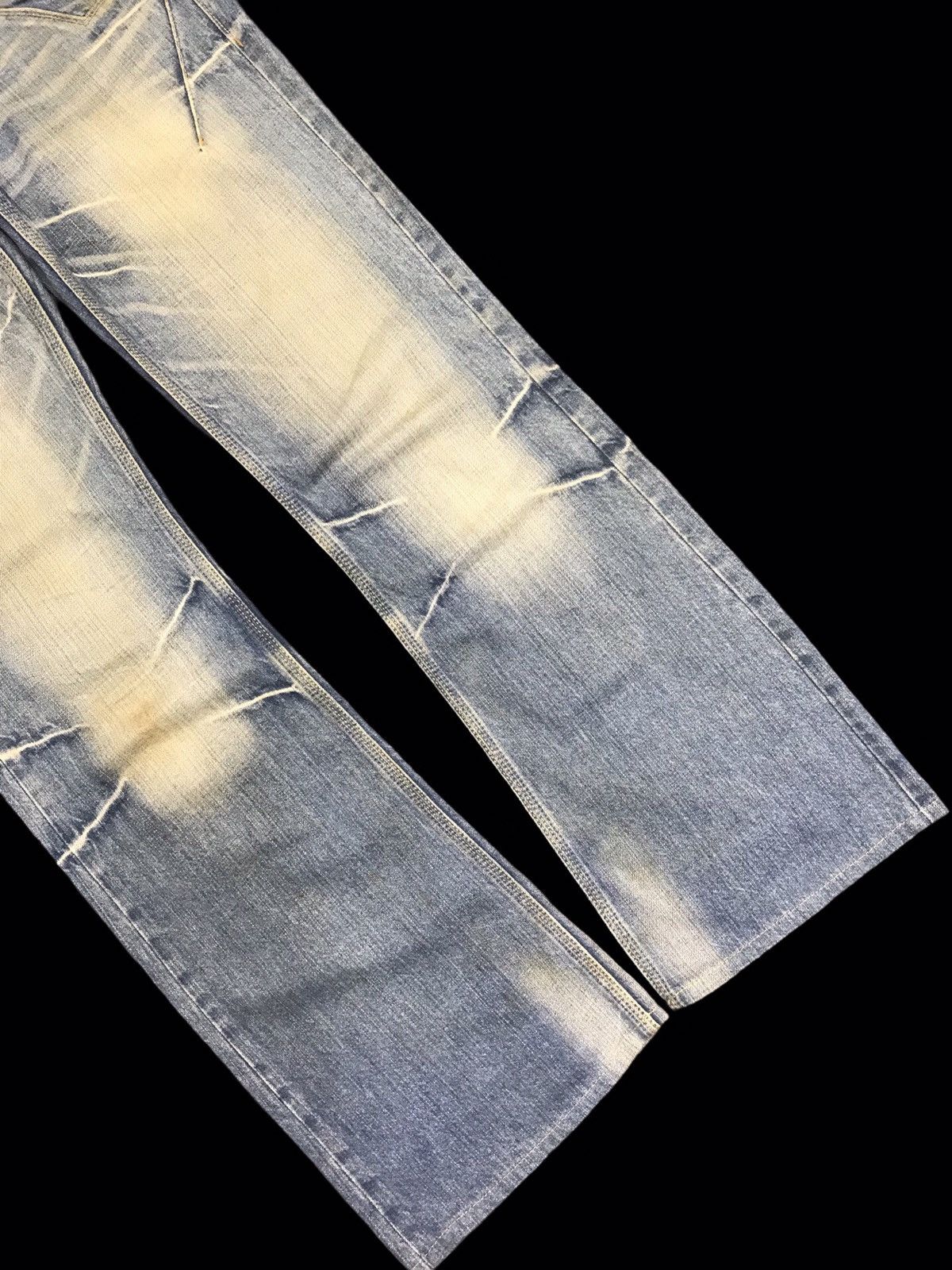 Japanese Brand 💥FLARE💥NCFM Japan Design Seditionari Fade Flare Denim F108 Size US 34 / EU 50 - 11 Thumbnail