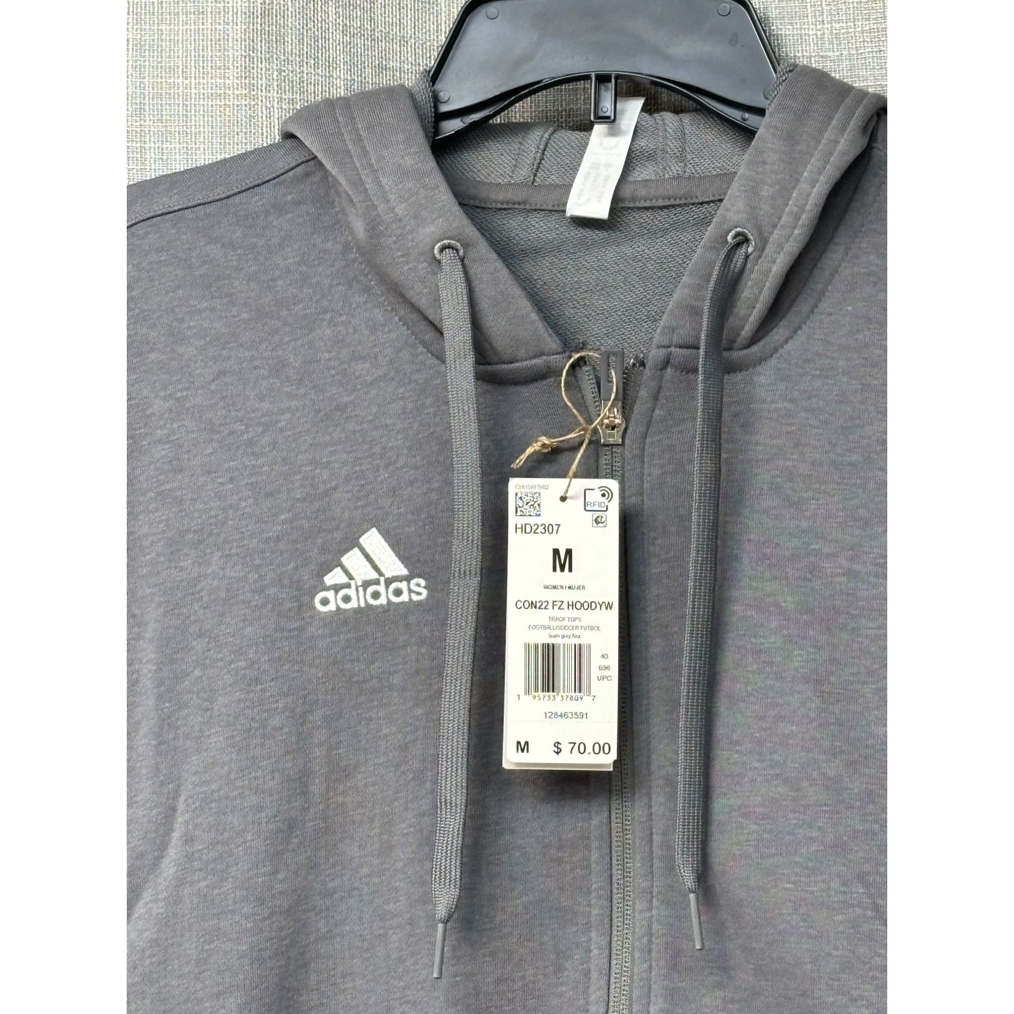 Adidas Adidas Women's Football/ Soccer Hoodie, Team Gray Four, M Size M / US 6-8 / IT 42-44 - 10 Thumbnail