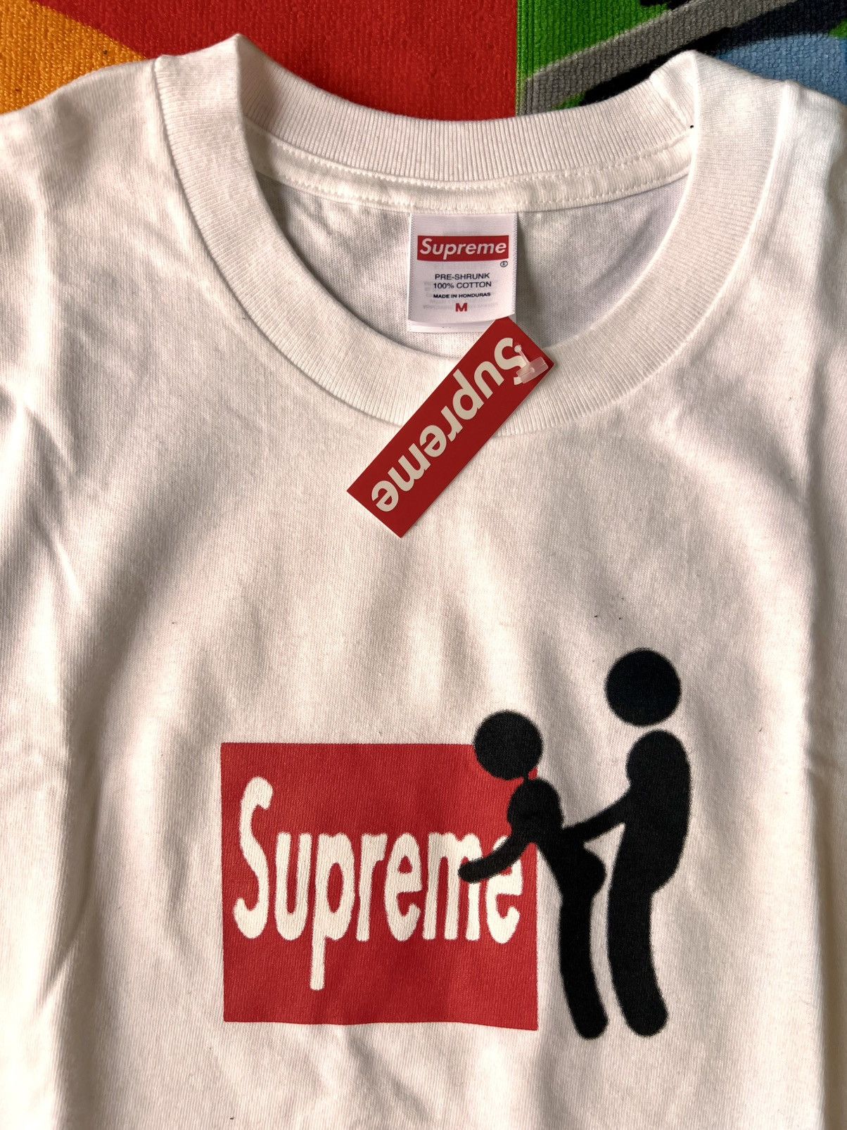 Supreme Supreme Stick Figure xxx sex doggy t-shirt white box logo Size US M / EU 48-50 / 2 - 1 Thumbnail