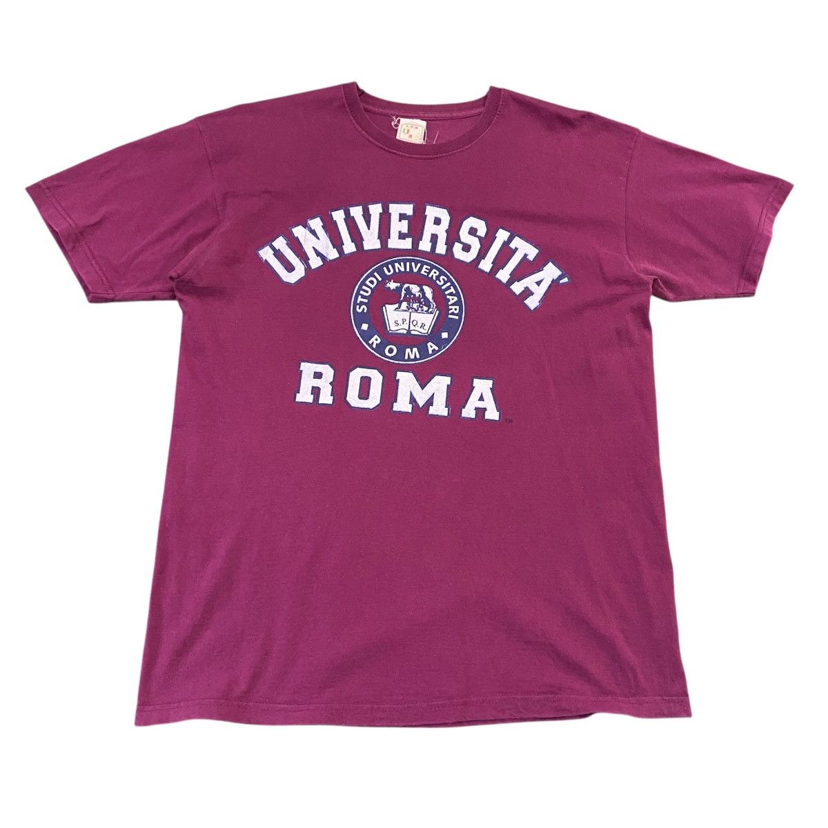 Vintage Rare Vtg 90s Made In Italy UNIVERSITA ROMA Collegiate Size US M / EU 48-50 / 2 - 1 Thumbnail
