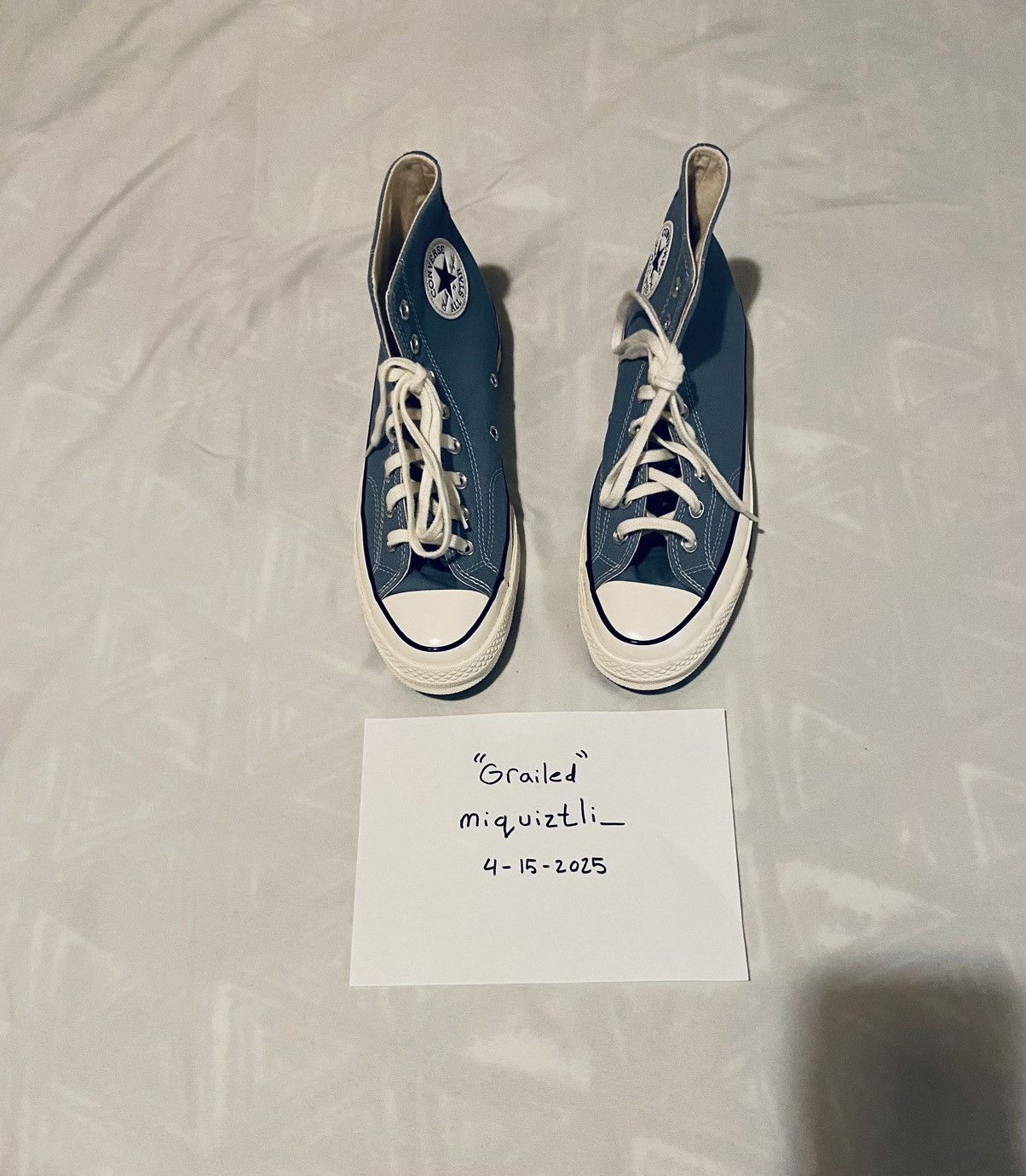 Converse CONVERSE CHUCK 70 HI - BLUE /EGRET/BLACK Size US 9.5 / EU 42-43 - 1 Thumbnail