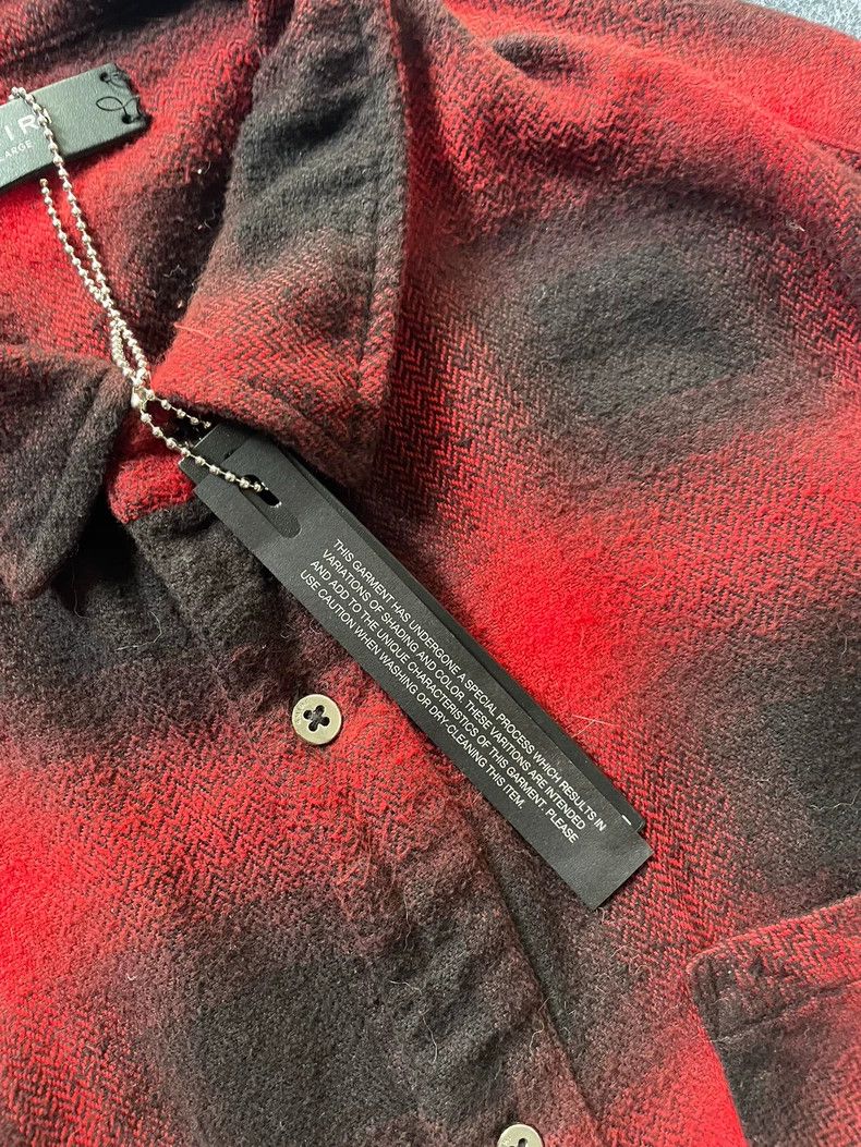 Amiri amiri Flannel shirt with black and red stripes shirt 2506-N Size US XL / EU 56 / 4 - 4 Thumbnail