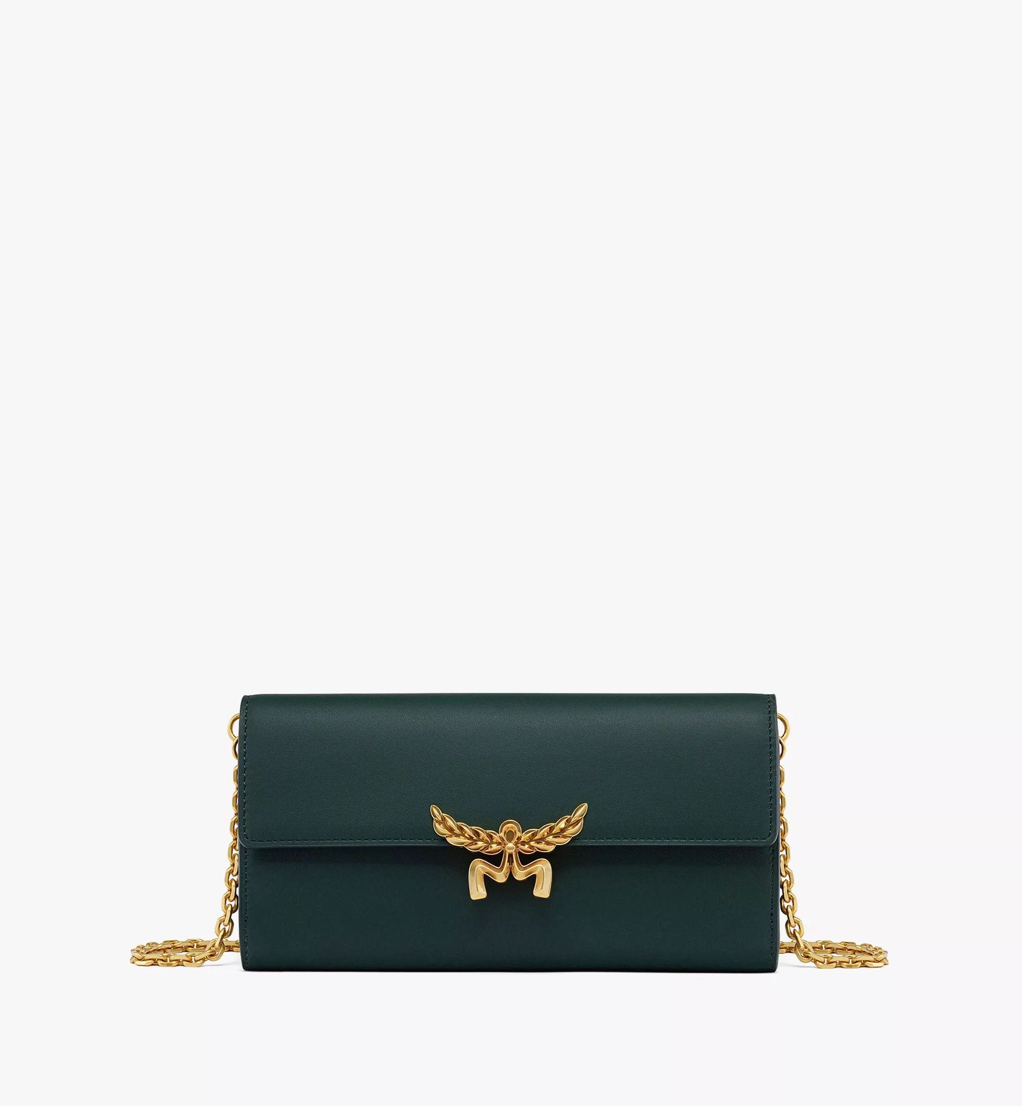 MCM o1mt1gz1224 Size: OS / Large Fold Wallet in Green Size ONE SIZE - 1 Thumbnail