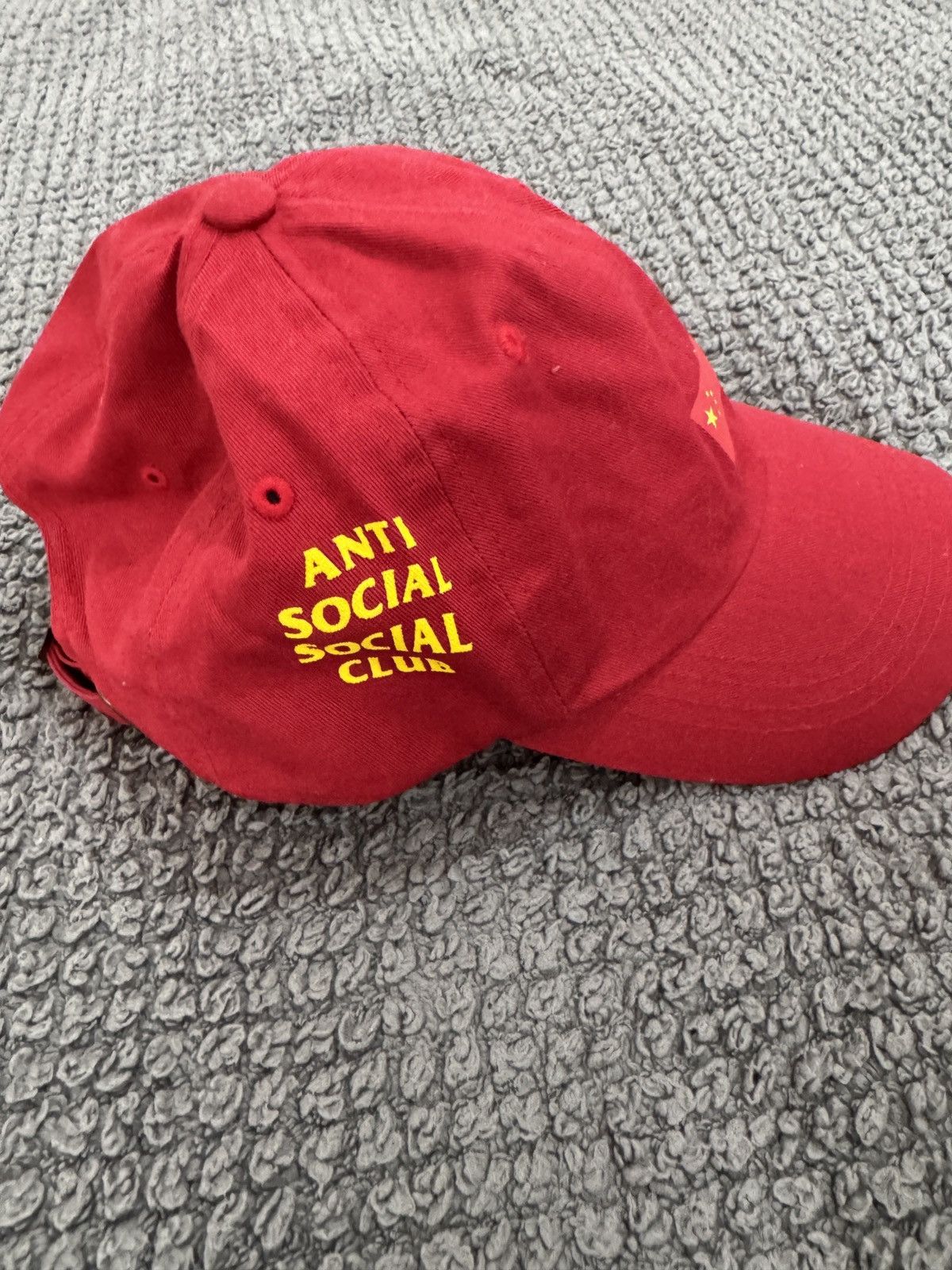 Anti Social Social Club Anti Social Social Club Red China Cap Size ONE SIZE - 1 Thumbnail