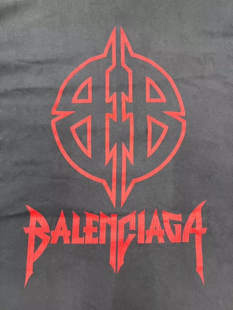 Balenciaga Balenciaga Bitcoin Logo Printed Short Sleeve Tee Size US XL / EU 56 / 4 - 3 Thumbnail