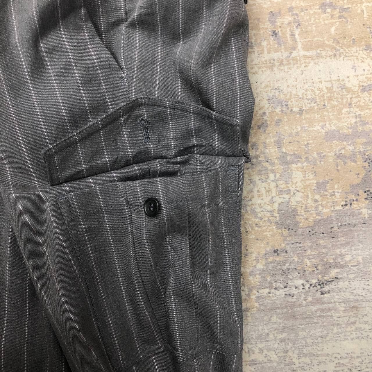 Comme Ca Ism P254 COMME CA ISM JAPAN STRIPED CARGO PANTS Size 33" - 7 Thumbnail