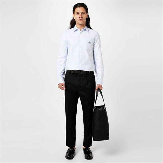 Prada PRADA Pinstripe Logo Shirt Size US L / EU 52-54 / 3 - 5 Thumbnail