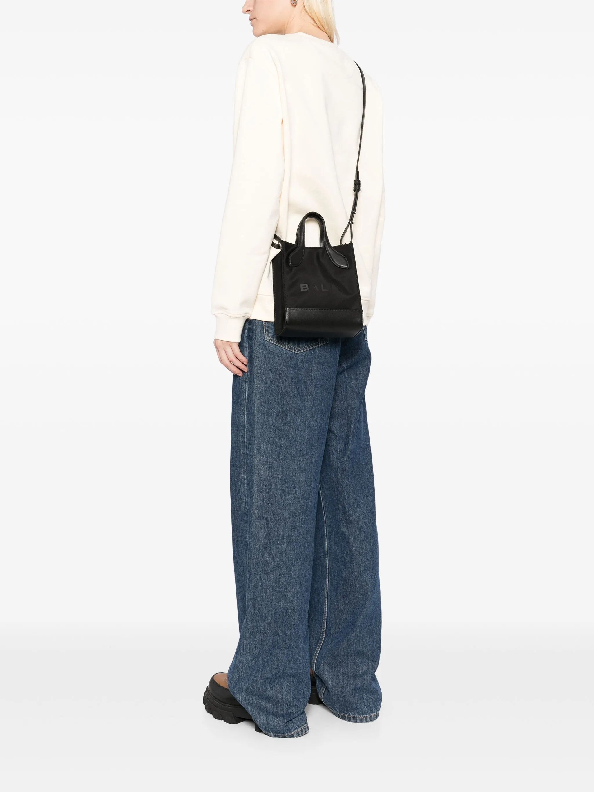 Bally o1s22i1n0225 Size: OS / Mini Canvas Tote Bag in Black Size ONE SIZE - 2 Thumbnail