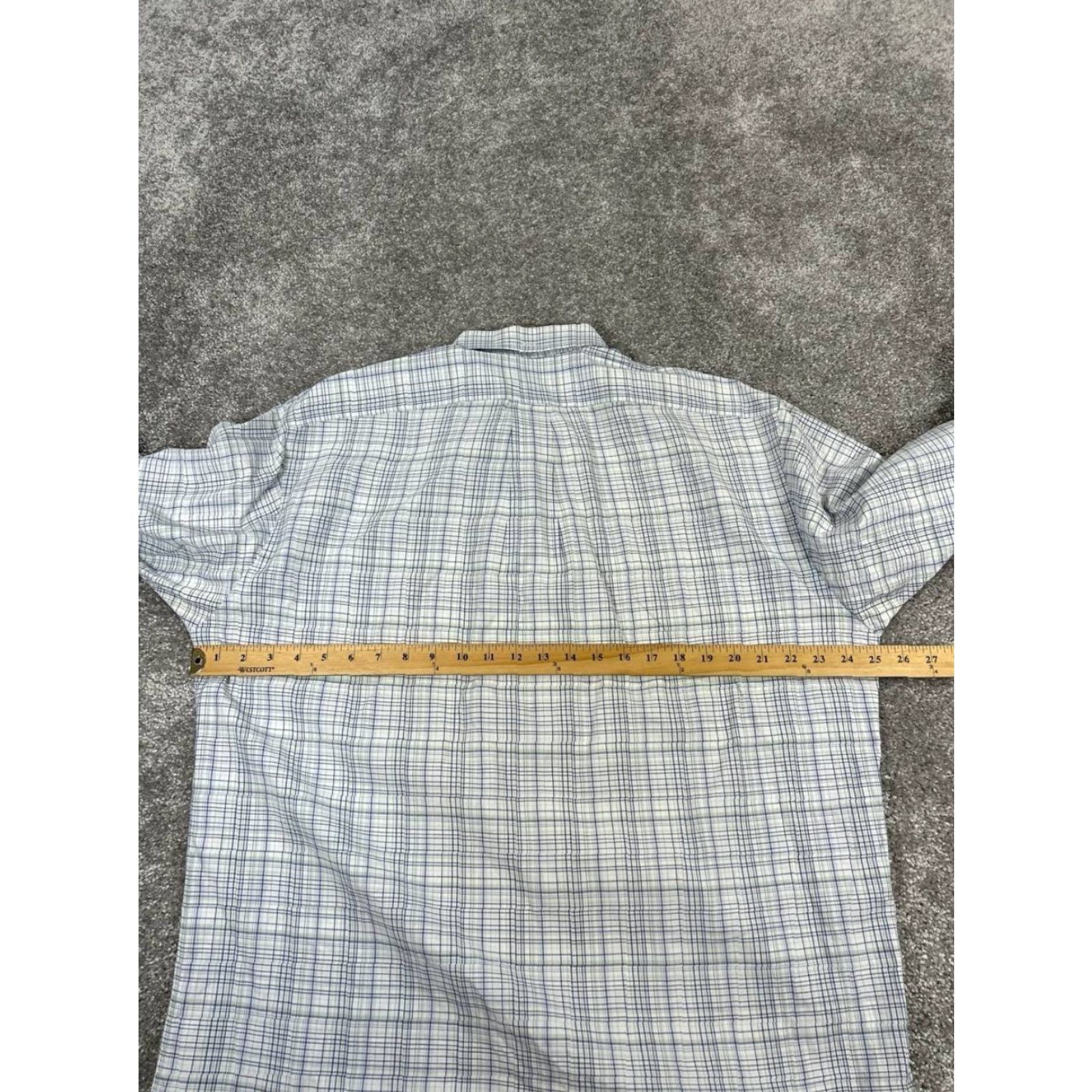 Ralph Lauren Ralph Lauren Shirt Mens Large White Blue Green Cotton Button Up Size US L / EU 52-54 / 3 - 4 Thumbnail
