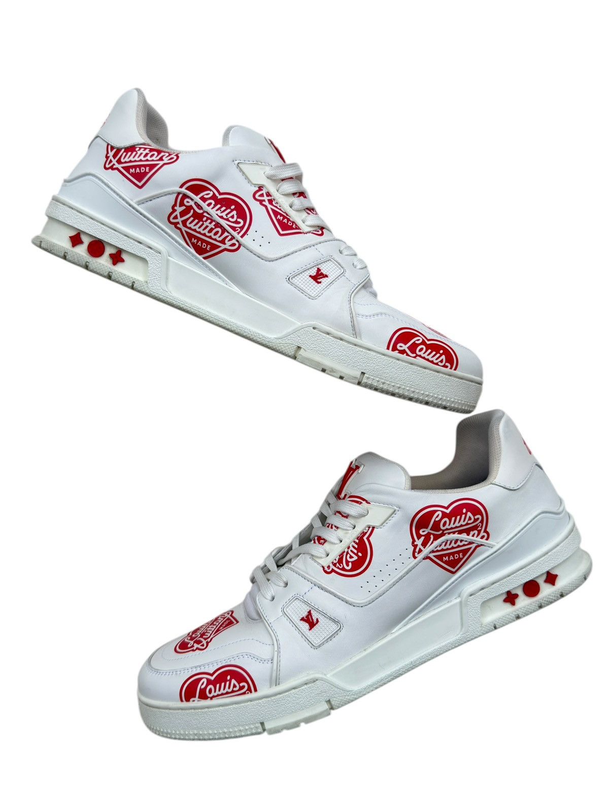 Louis Vuitton × Nigo Louis Vuitton NIGO LV Made Heart Logo Trainer Sneakers Size US 11 / EU 44 - 1 Thumbnail