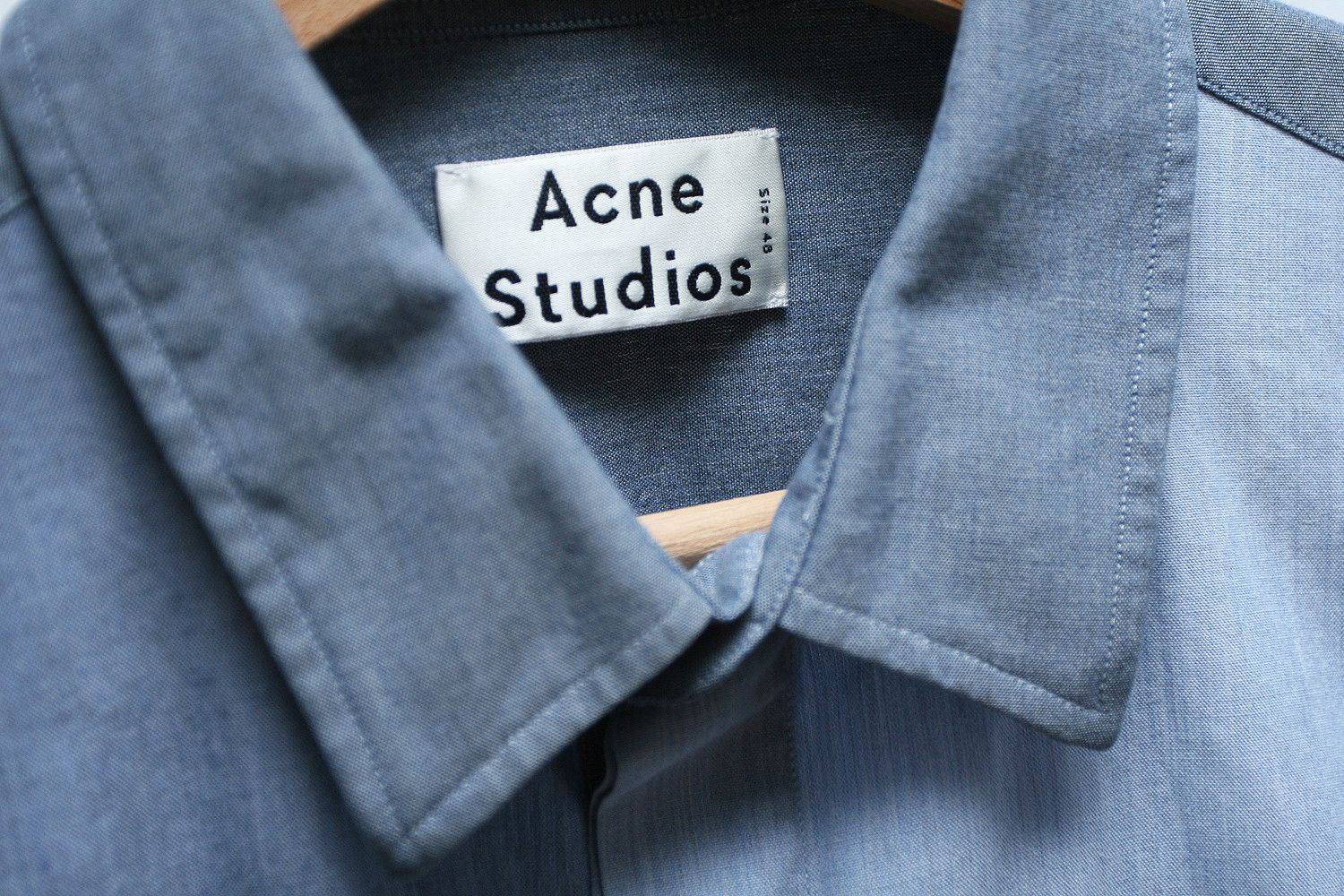Acne Studios Acne Studios Victor Block Blue Button Down Blue Shirt 48 M Size US M / EU 48-50 / 2 - 7 Thumbnail