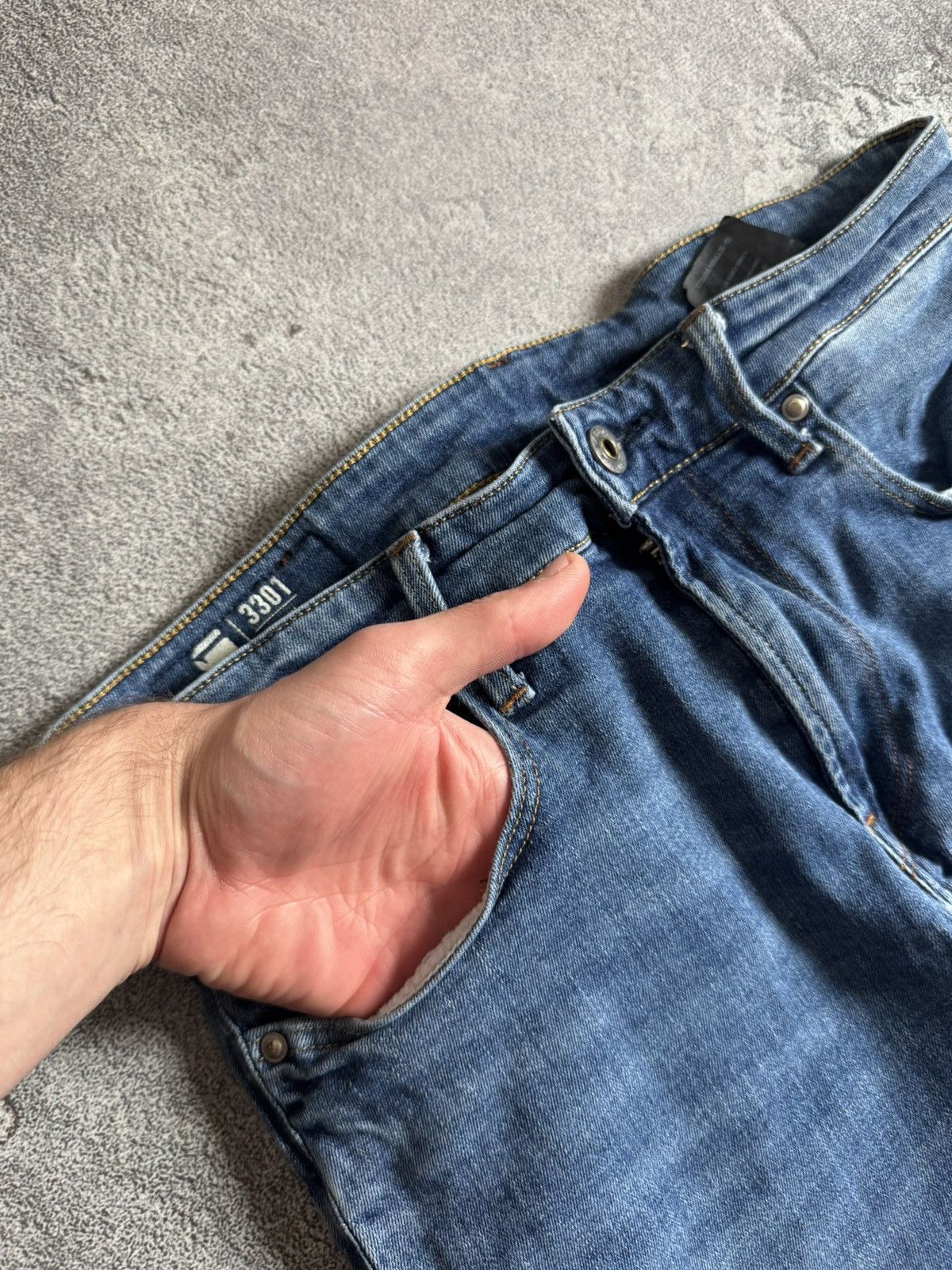 G-Star G star raw 31/32 3301 skinny denim pants jeans trousers Size US 31 - 10 Thumbnail