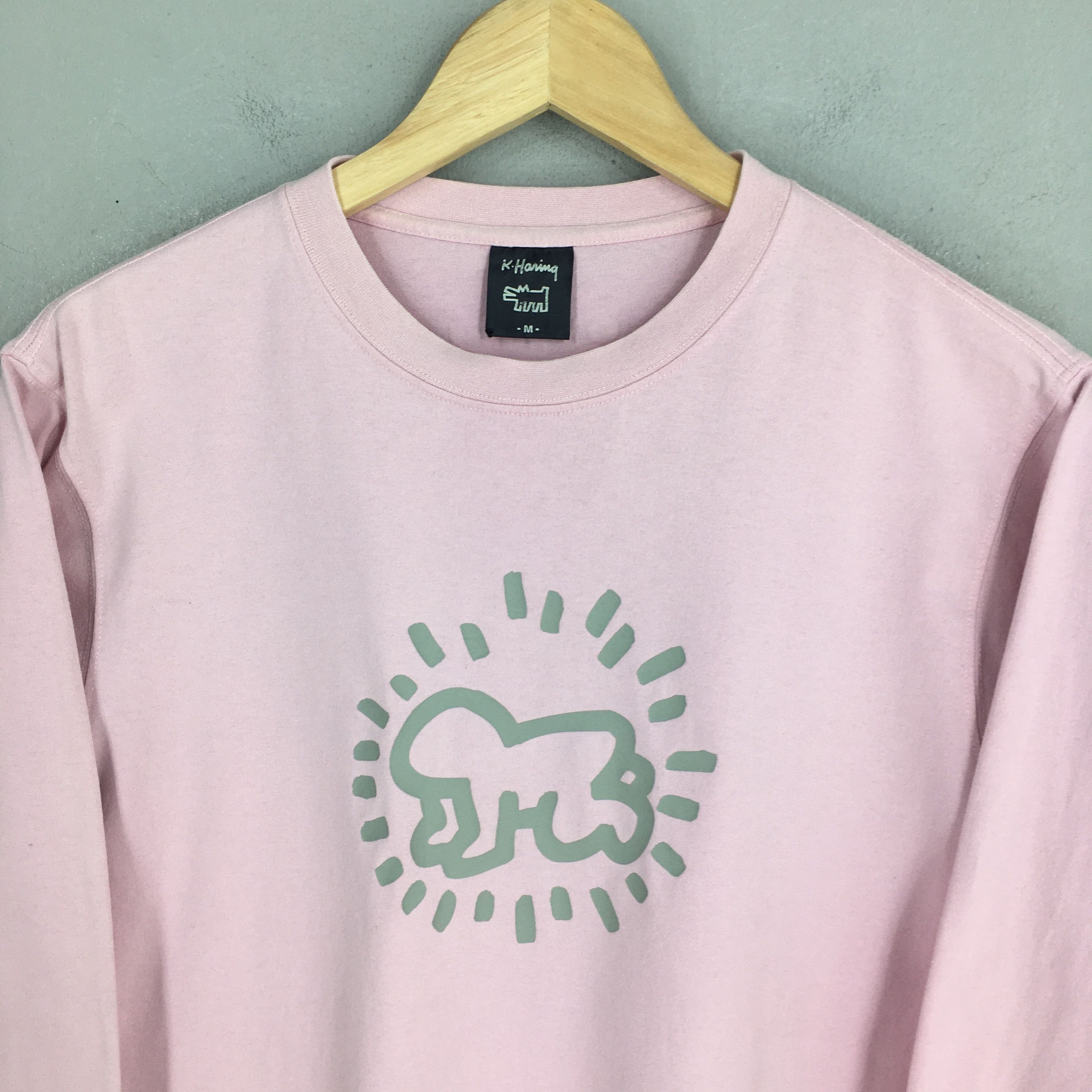 Keith Haring Keith Haring Radiant Baby Pop Art Pink T shirt Medium Size US M / EU 48-50 / 2 - 2 Thumbnail
