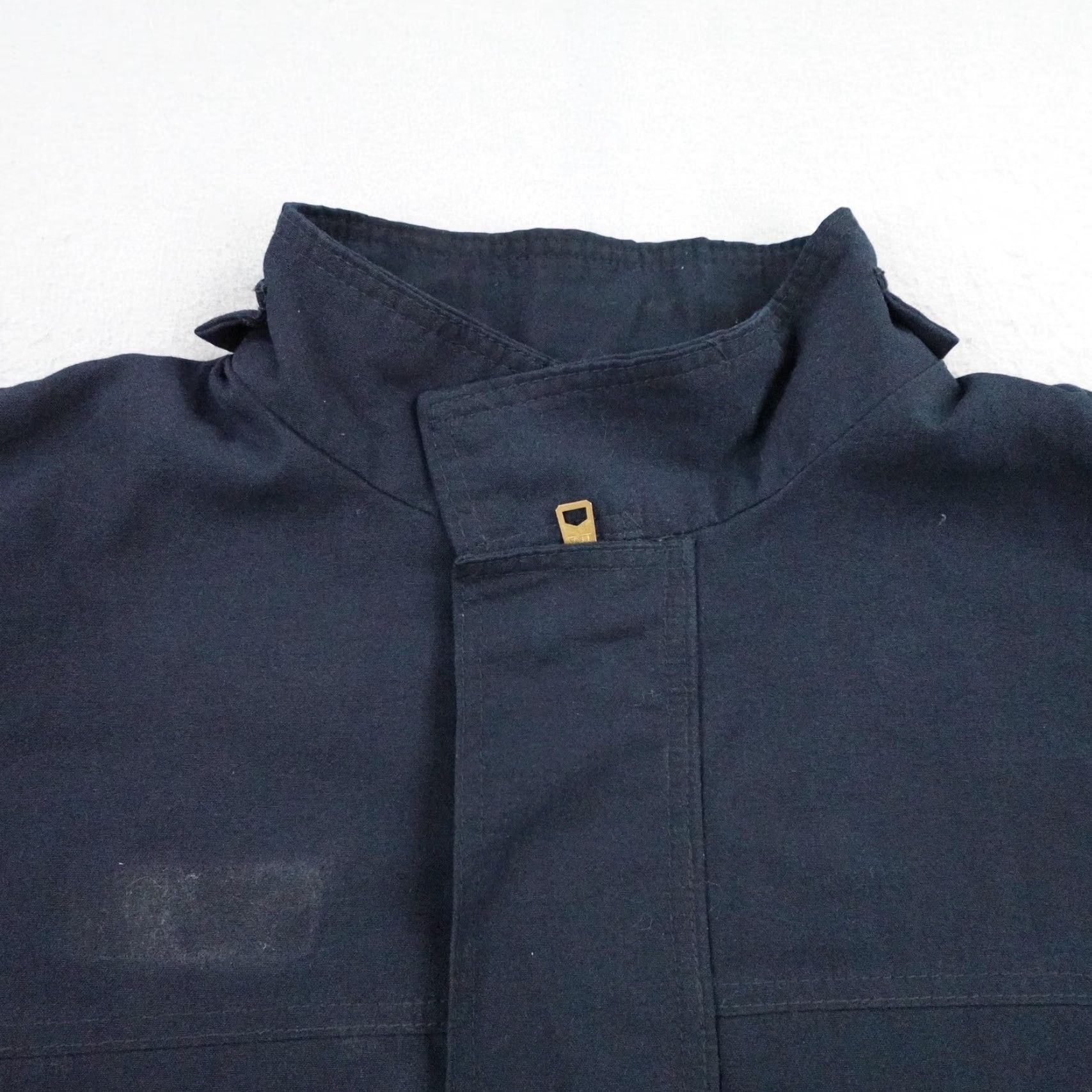 Vintage Bulwark Jacket Mens 2XL Blue Bomber Jacket Full Zip Pockets Workwear Casual Outdoor FR Protective Mid-Length Utility Coat Size US XXL / EU 58 / 5 - 2 Thumbnail