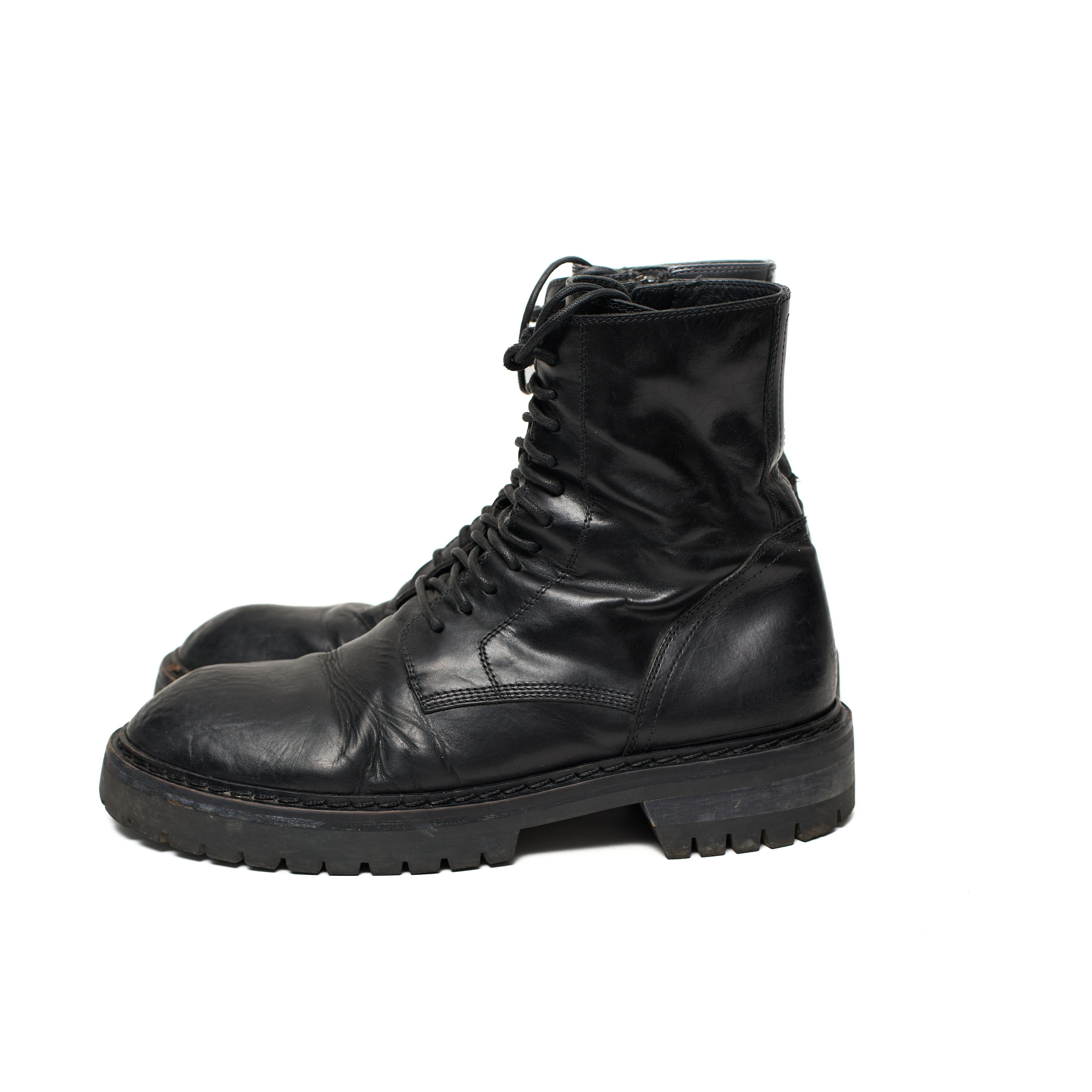 Ann Demeulemeester Ann Demeulemeester Black Combat Boot Size 43 Size US 10 / EU 43 - 2 Thumbnail