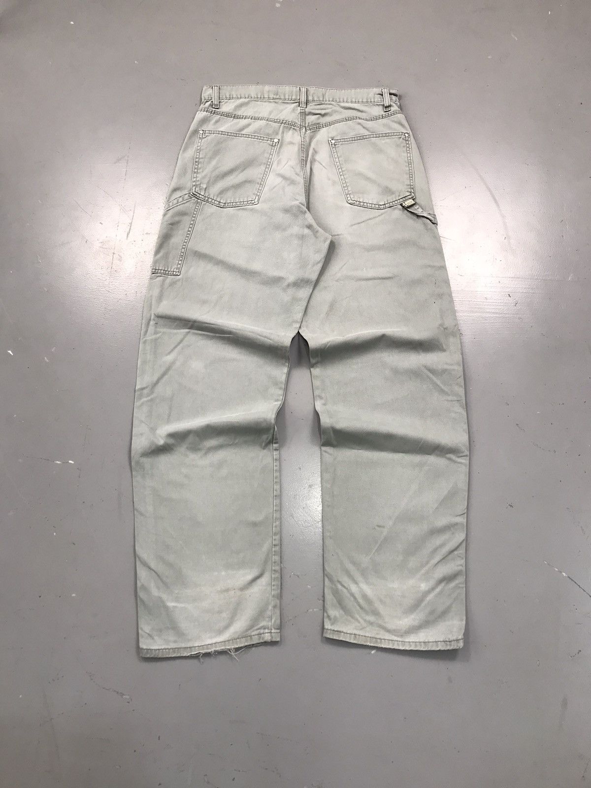 Levi's × Levi's Vintage Clothing 90s vintage Levi’s silver tab khakhi carpenter denim Size US 35 - 6 Thumbnail
