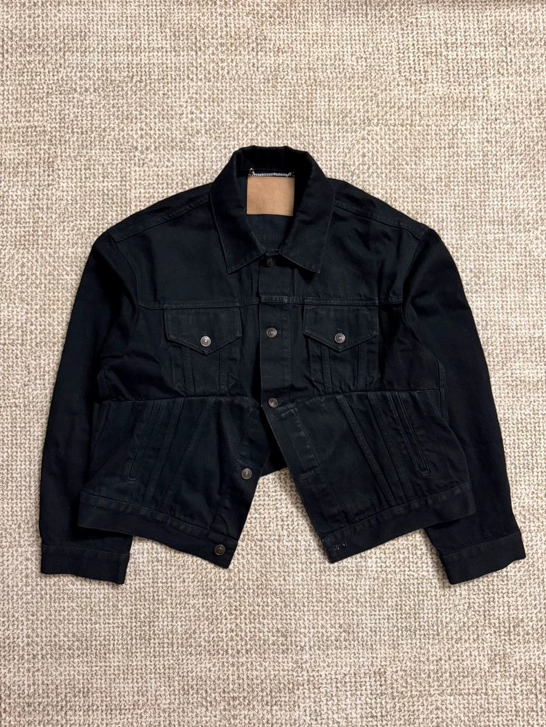 Balenciaga Balenciaga size 34 Distressed black water-washed denim jac Size S / US 4 / IT 40 - 1 Thumbnail