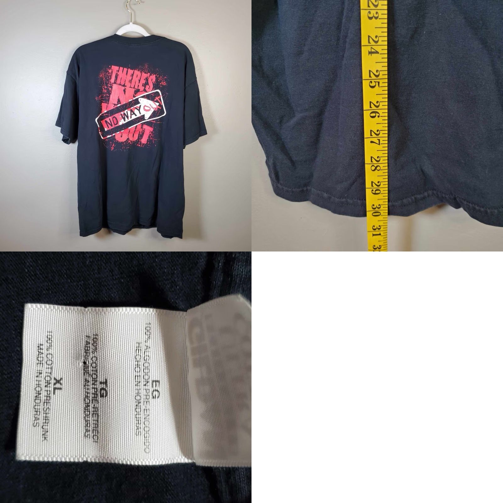 Gildan VINTAGE Dope American Apathy Jagermeister Band Tee Tour T Shirt XL TG Black 90s Band Music Rock XLT Mens Short Sleeve T-Shirt Size US XL / EU 56 / 4 - 8 Thumbnail