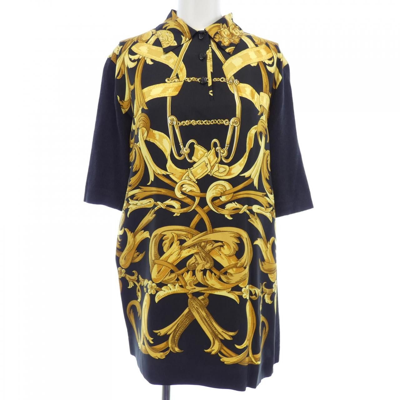 Hermes Hermes Hermes Twillene Silk Wool Top Textile Tops DUTY FREE for USA Size ONE SIZE - 1 Thumbnail
