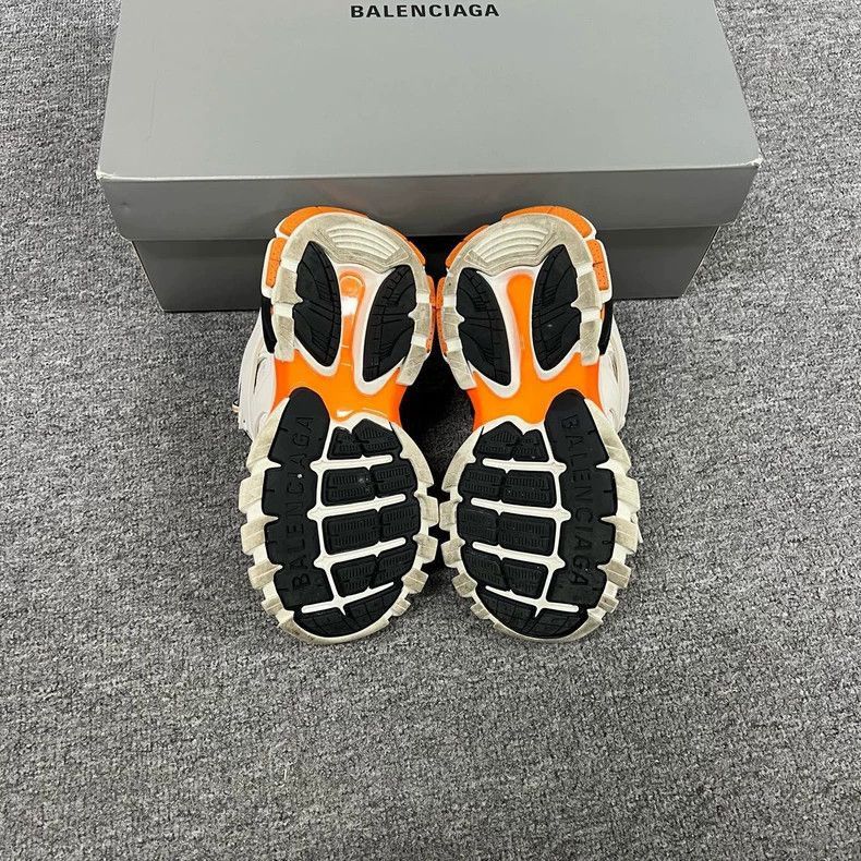 Balenciaga Balenciaga Track Dad Sneakers in White and Orange-2506 Size US 10 / EU 43 - 5 Thumbnail