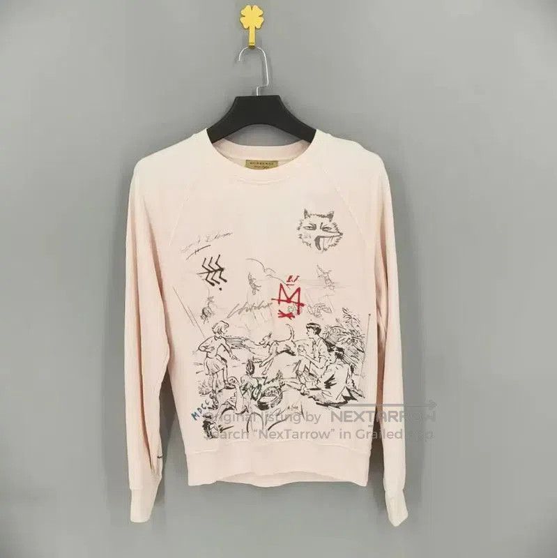 Burberry Burberry Pink Cotton Women's Sweatshirt. Size XS / US 0-2 / IT 36-38 - 1 Thumbnail