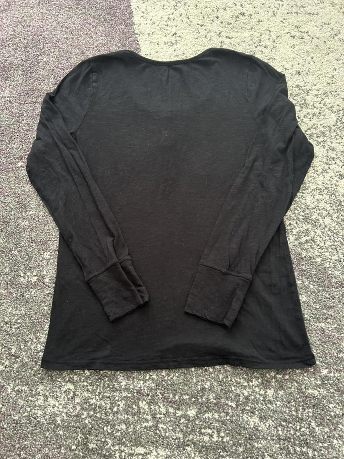 Harley Davidson Harley-Davidson Black Long Sleeve Henley Logo Tee – 1903 Size L / US 10 / IT 46 - 4 Thumbnail