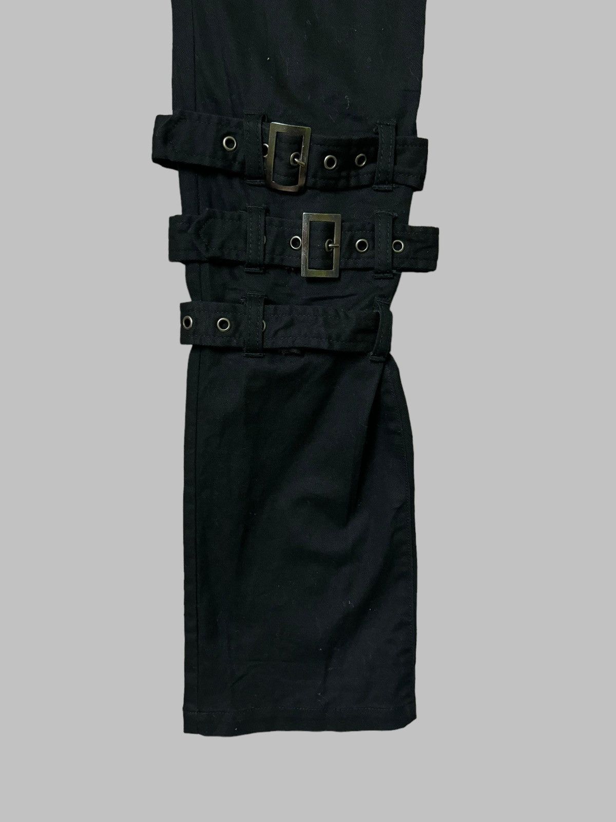 Japanese Brand × Vintage Black Peace Now Bondage Punk Rock Style Pant Size US 28 / EU 44 - 7 Thumbnail