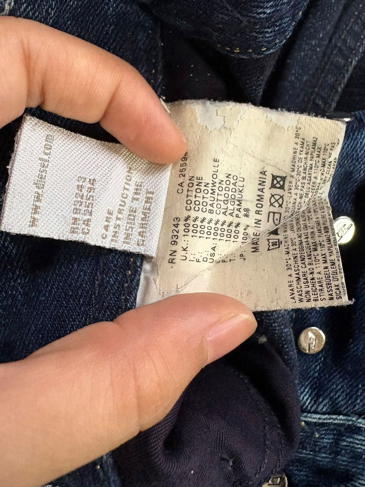 Diesel Vintage Diesel Zanity Button Fly Mud Wash Bootcut Jeans Size US 34 / EU 50 - 11 Thumbnail