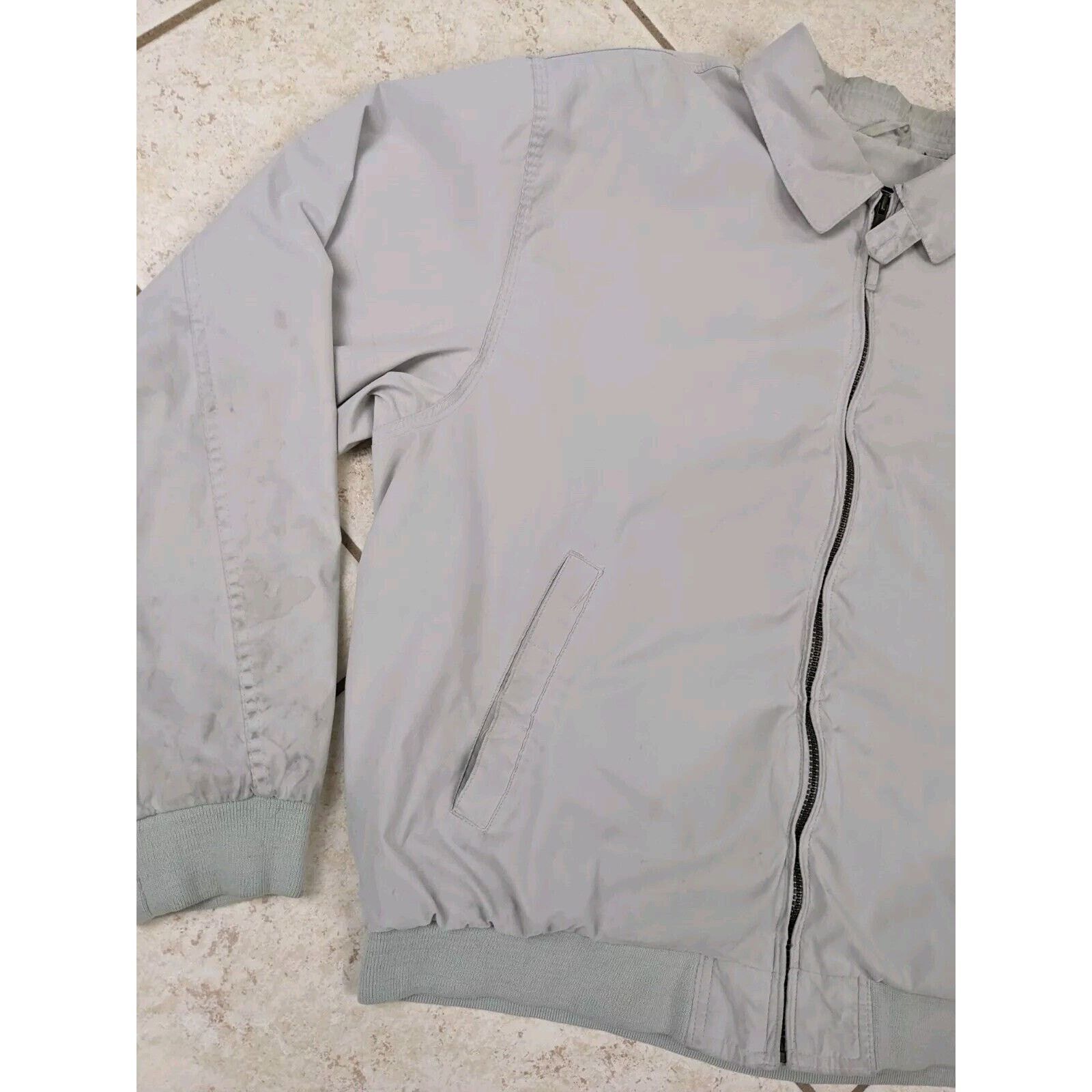 Members Only Vtg Members Only Bomber Racer Jacket Gray Casual Full Zip Size US L / EU 52-54 / 3 - 3 Thumbnail