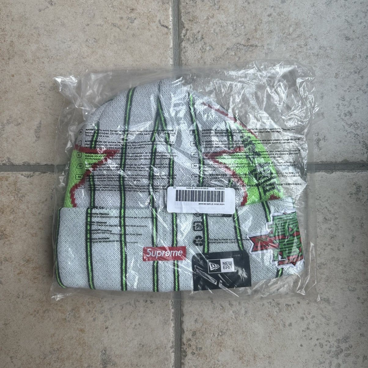 Supreme Supreme New Era Stars Beanie Stripe Size ONE SIZE - 2 Thumbnail