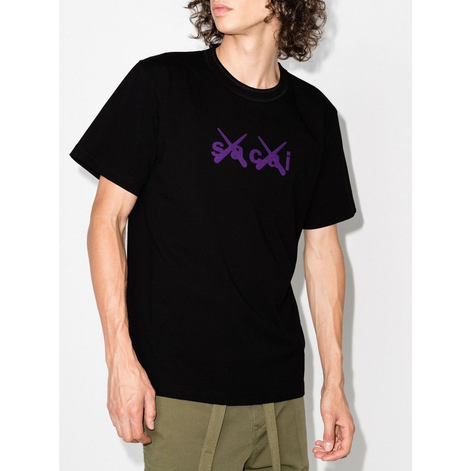 Sacai Sacai x KAWS Logo SS Tee Cotton Short Sleeve T-Shirt 3 Large Size US L / EU 52-54 / 3 - 3 Thumbnail